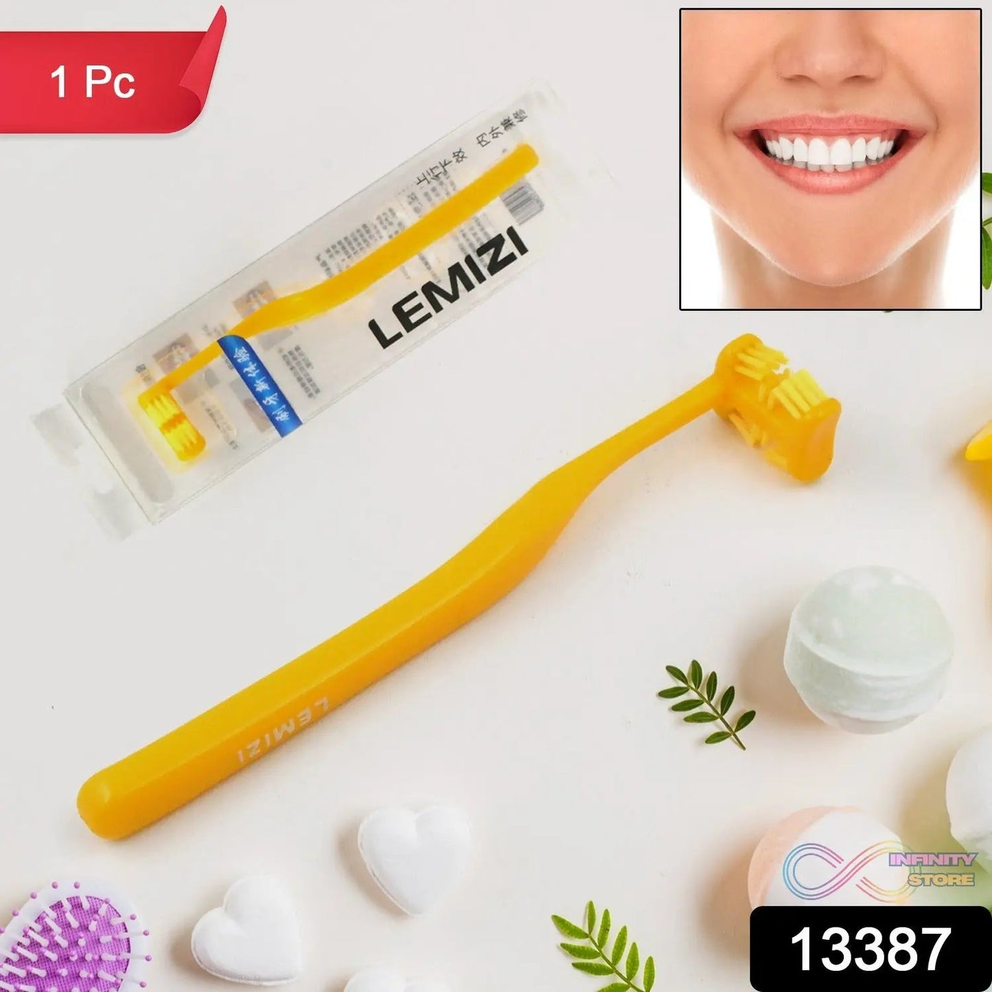 Six - Sided Soft Toothbrush, Anti - Bacterial 6 Sided Care (1 Pc/ Mix Color) - infinityexculsivestore.com