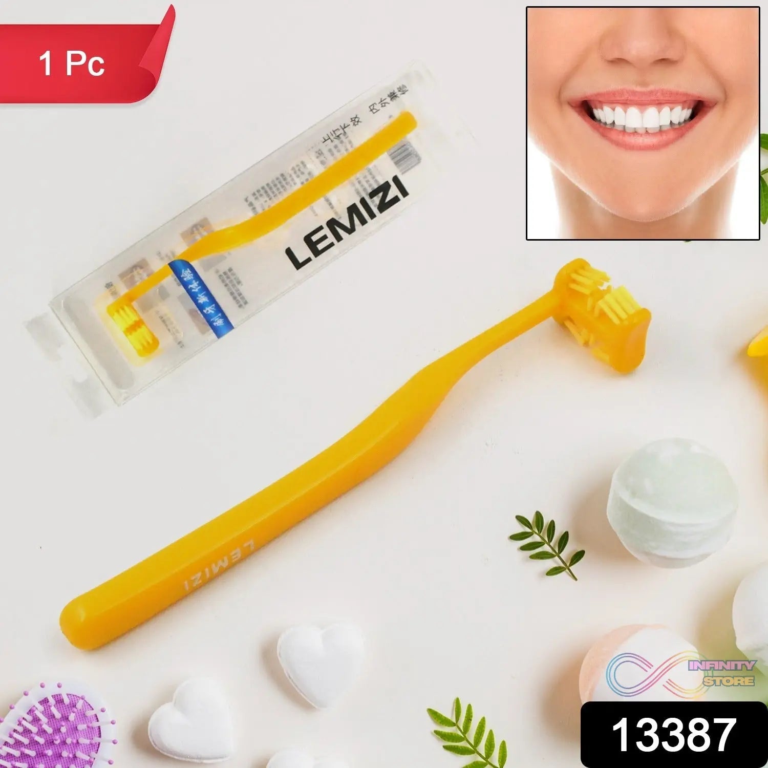 Six - Sided Soft Toothbrush, Anti - Bacterial 6 Sided Care (1 Pc/ Mix Color) - infinityexculsivestore.com