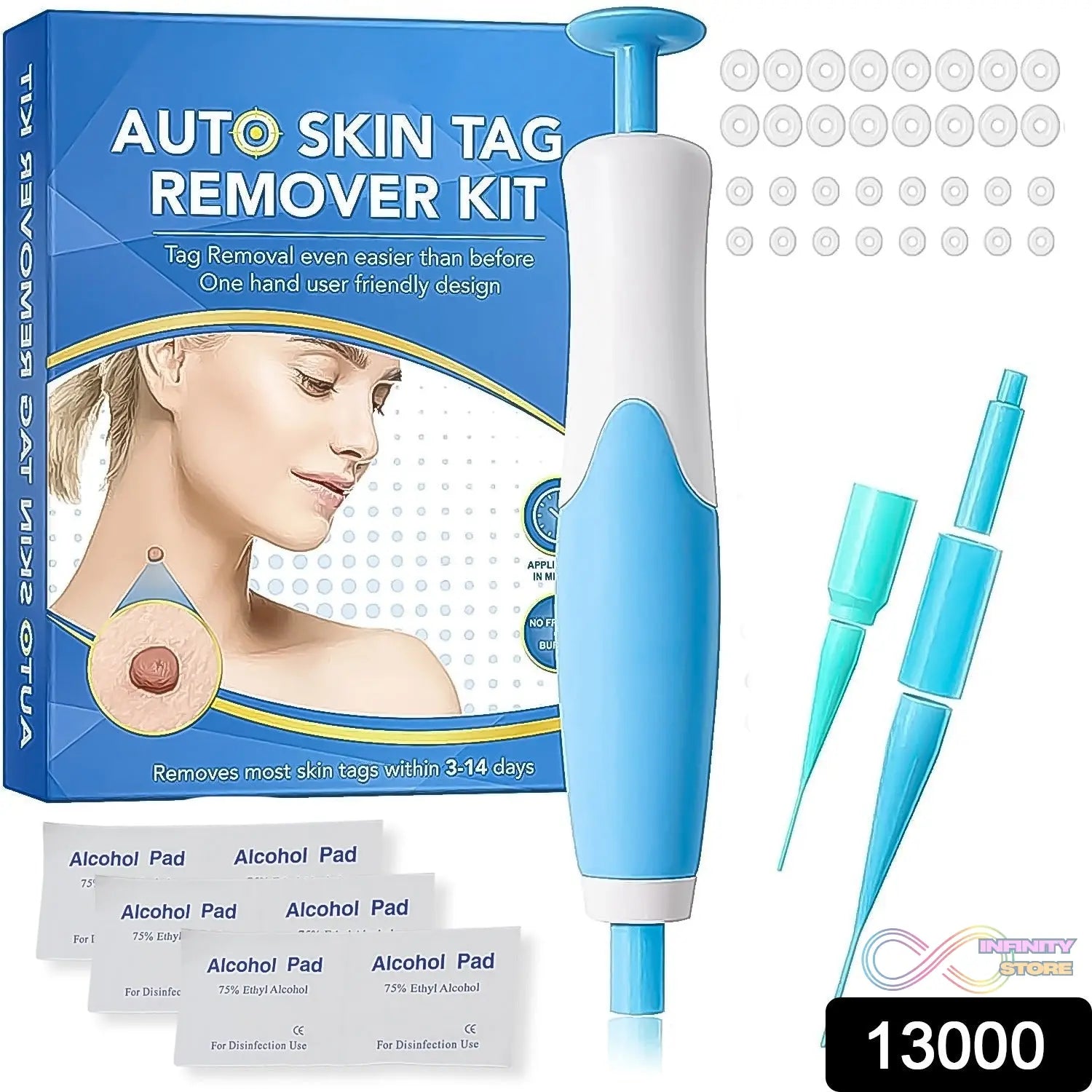 Skin Tag Remover Kit 2 in 1 for Micro to Large (2 mm - 8 mm / 1 Set) - infinityexculsivestore.com