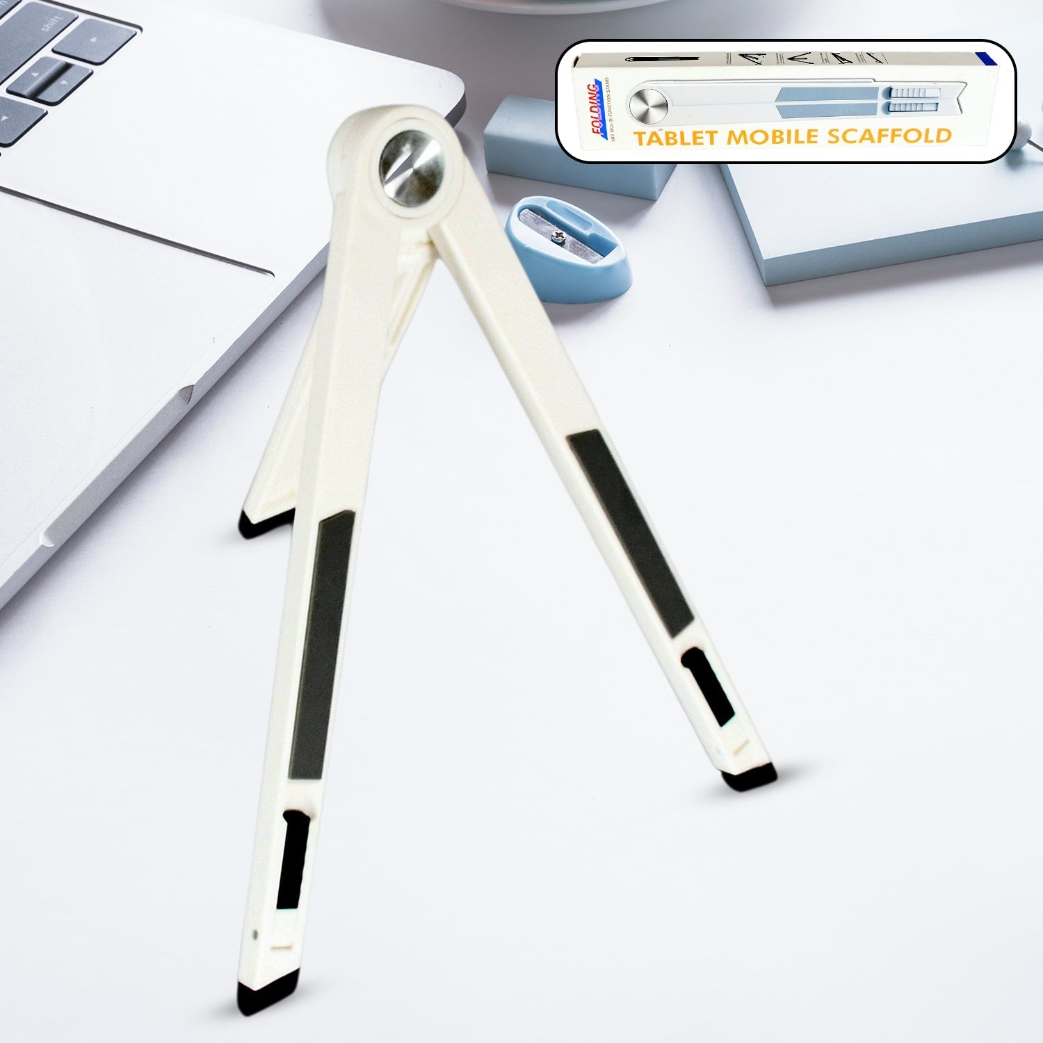 Slim Tablet Mobile Stand Adjustable Foldable Tablet Stand Scaffold (1 Pc) - infinityexculsivestore.com