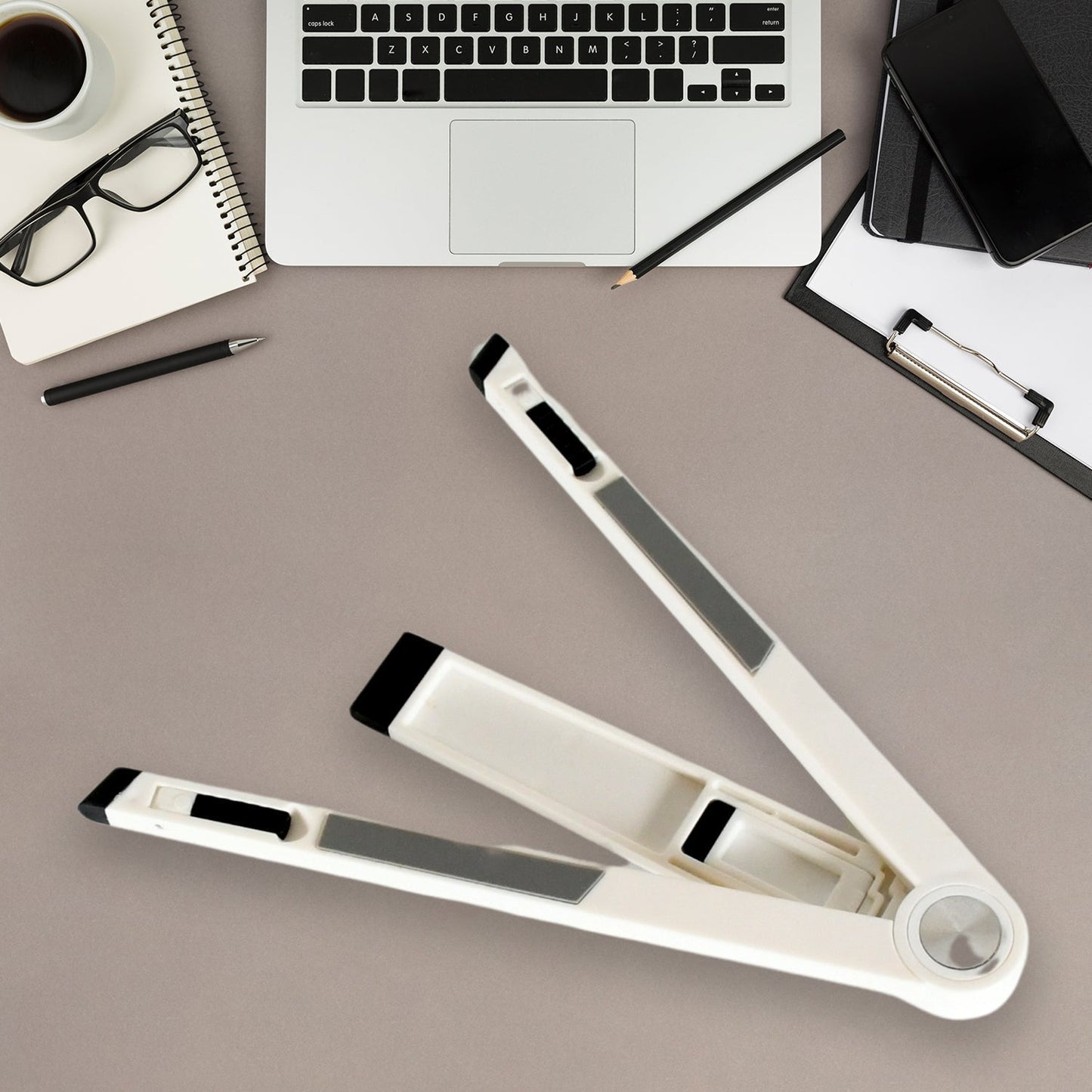 Slim Tablet Mobile Stand Adjustable Foldable Tablet Stand Scaffold (1 Pc) - infinityexculsivestore.com