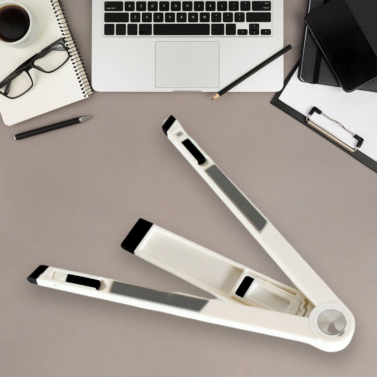 Slim Tablet Mobile Stand Adjustable Foldable Tablet Stand Scaffold (1 Pc) - infinityexculsivestore.com