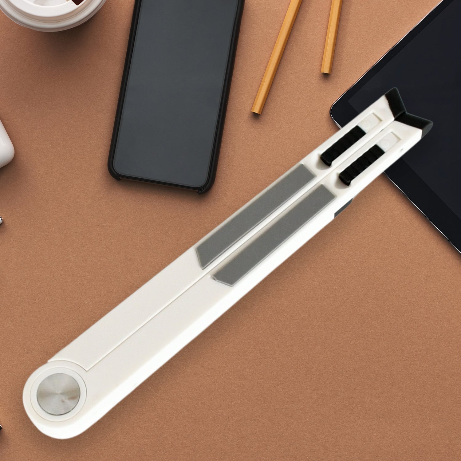 Slim Tablet Mobile Stand Adjustable Foldable Tablet Stand Scaffold (1 Pc) - infinityexculsivestore.com