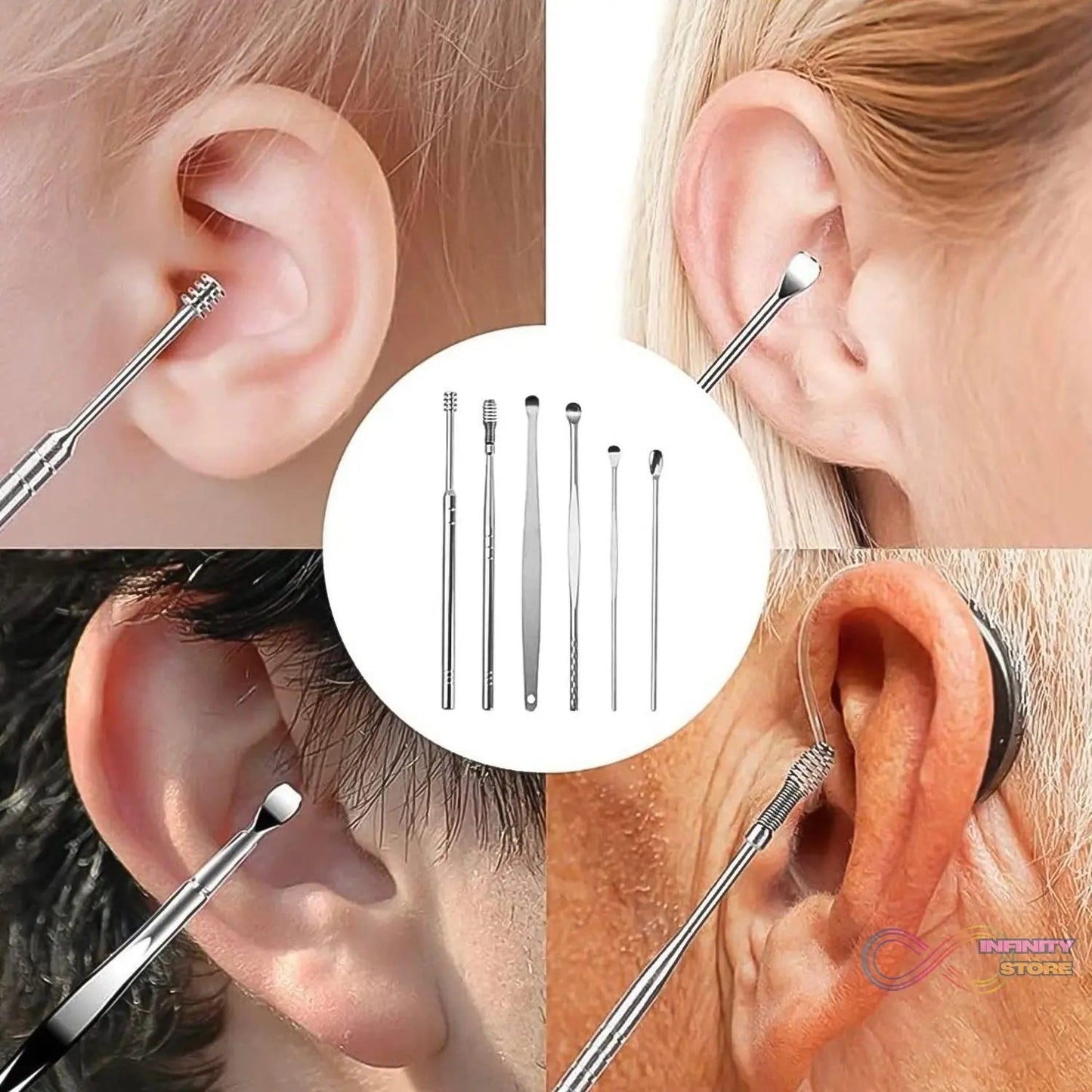 Small 6 Pcs Earwax Removal Kit - infinityexculsivestore.com