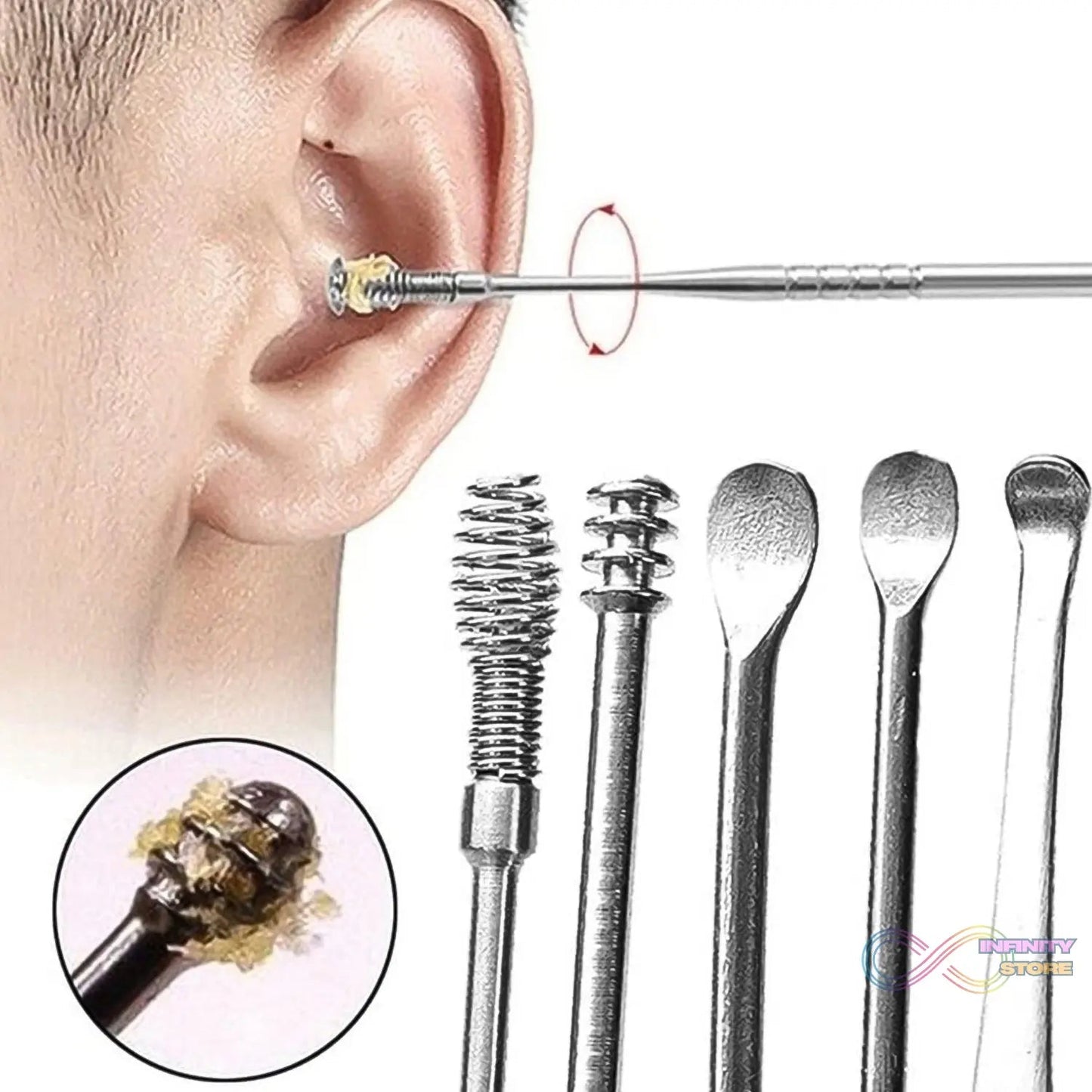 Small 6 Pcs Earwax Removal Kit - infinityexculsivestore.com
