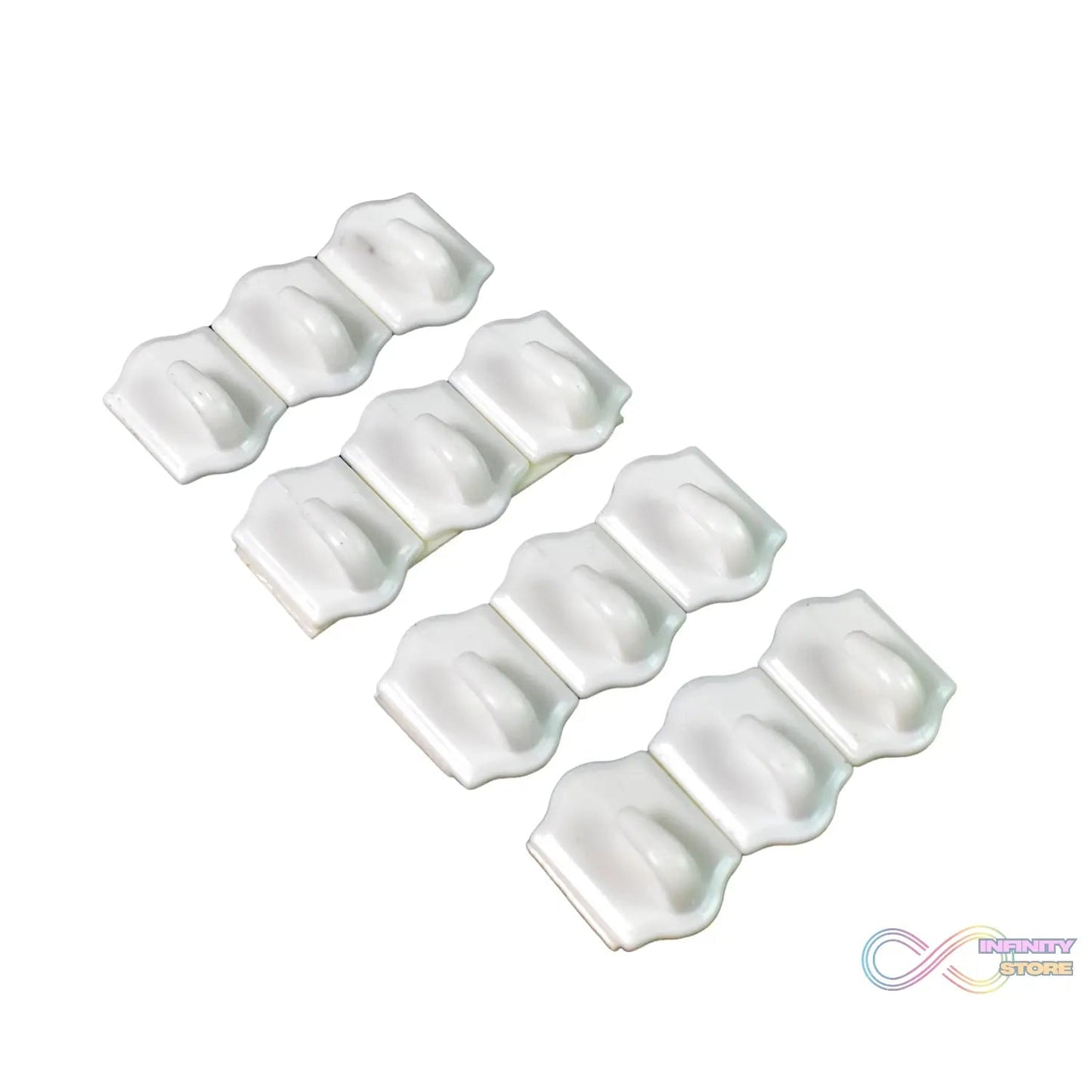 Small Adhesive Hooks for Wall Hanging Adhesive Hooks (12 pcs Set) - infinityexculsivestore.com