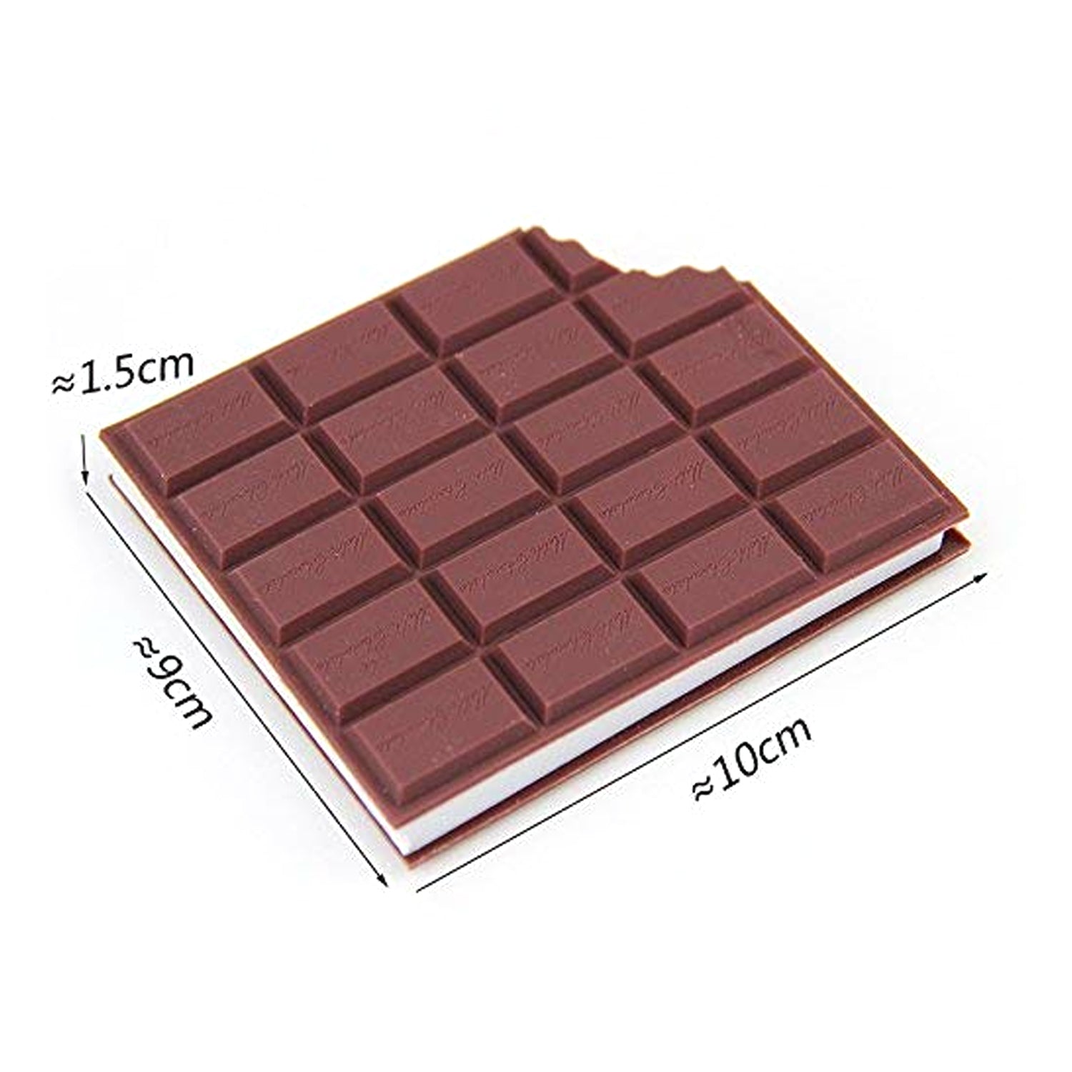 Small Chocolate Scented Diary Memo Notebook in Rectangular Chocolate Bite Shape with Original Chocolate Smell Personal Pocket Diary, Dairy book with Plain Pages for Kids - infinityexculsivestore.com