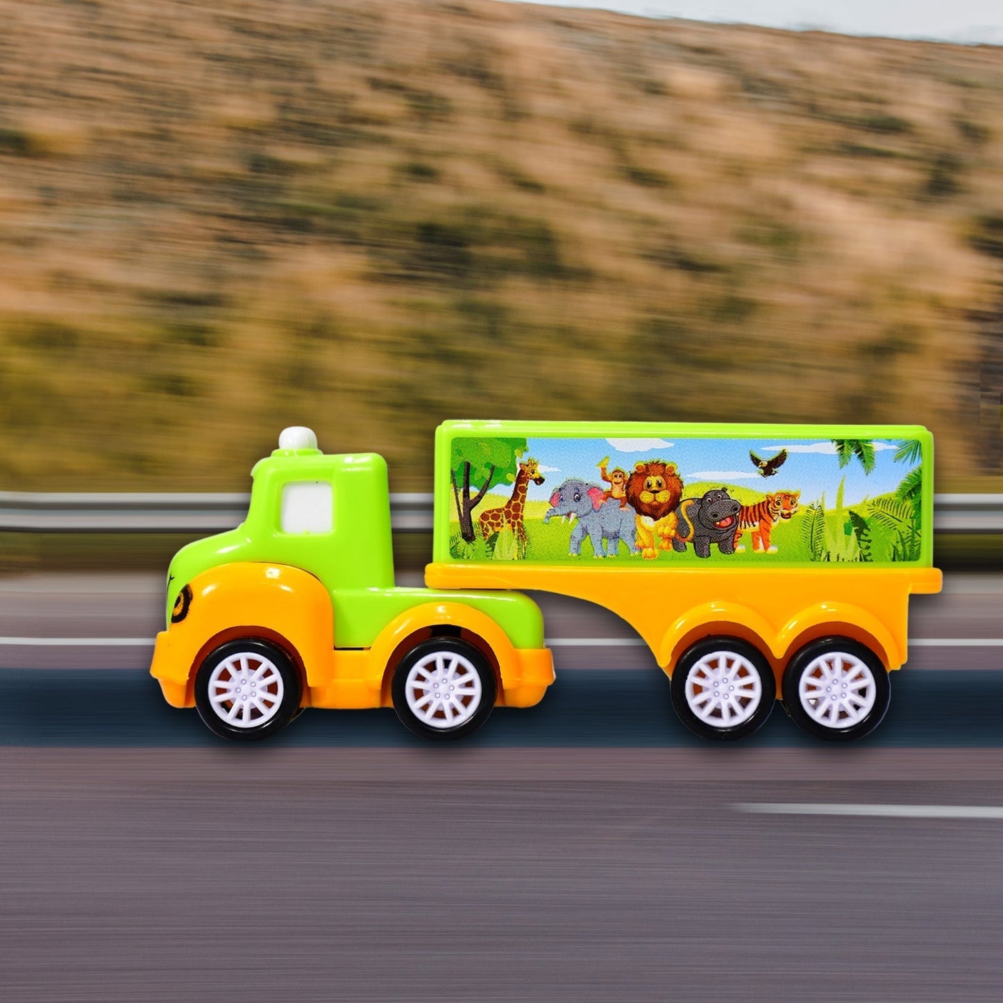 Small Green and yellow Toy Truck. - infinityexculsivestore.com