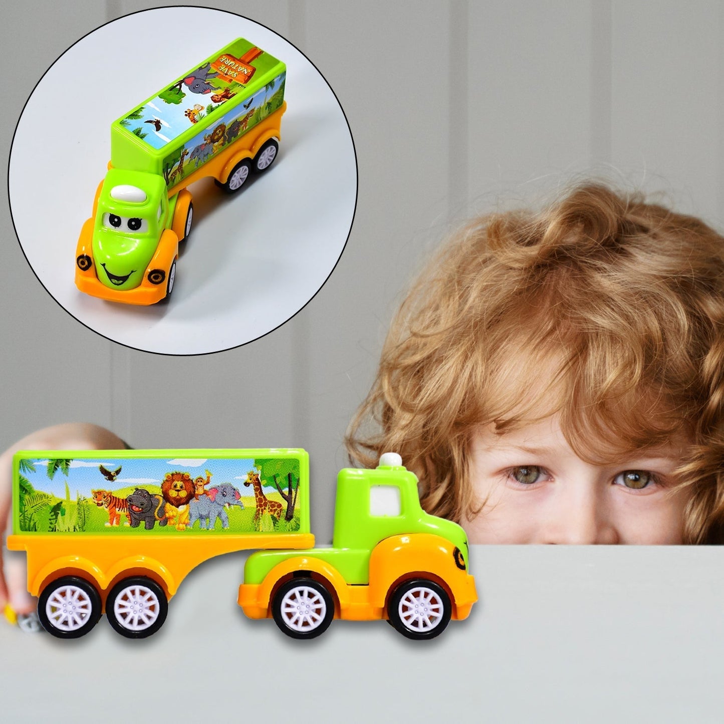 Small Green and yellow Toy Truck. - infinityexculsivestore.com