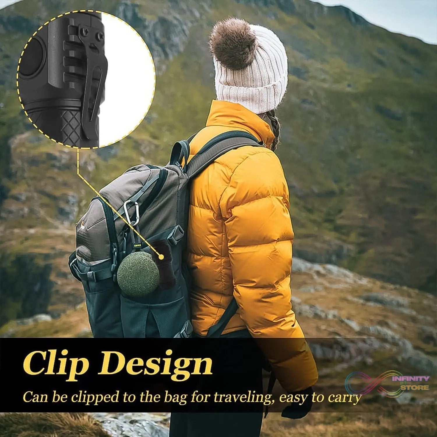 Small LED Torch, 5 Lighting Modes (1 Pc) - infinityexculsivestore.com