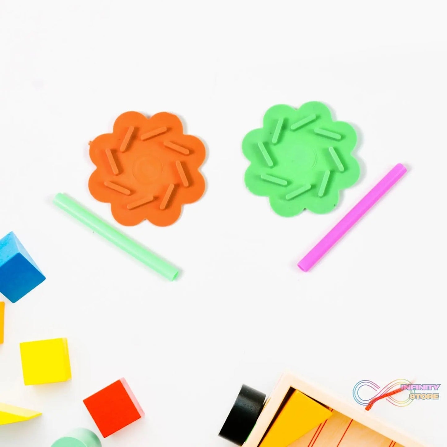 Small Magic air spinner, Plastic Promotional Spinning Toys (1 Pc) - infinityexculsivestore.com