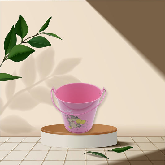 Small Metal Buckets with Handles, Bucket Plant Kids Pot Plant Succulents Metal Flower Bucket Metal Bucket Ice Bucket Metal Succulent Flower Pot Creativity (1 Pc) - infinityexculsivestore.com