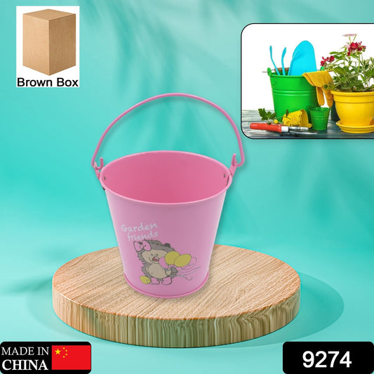Small Metal Buckets with Handles, Bucket Plant Kids Pot Plant Succulents Metal Flower Bucket Metal Bucket Ice Bucket Metal Succulent Flower Pot Creativity (1 Pc) - infinityexculsivestore.com