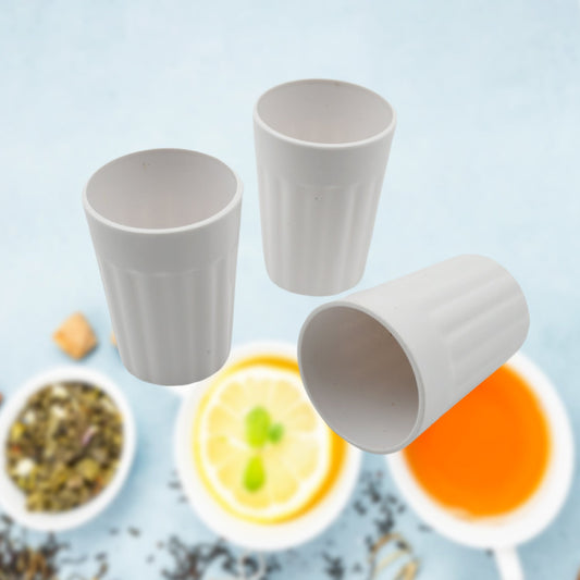 Small Plastic Coffee / Tea Cups Reusable Plastic Cup Mug Lightweight Microwavable Safe Unbreakable Camping Coffee Mugs for Tea Milk Water Juice Tea (3 Pcs Set) - infinityexculsivestore.com