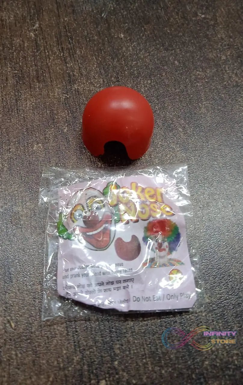 Small Plastic Joker Clown Nose toy (1 Pc / Mix Color & Design) - infinityexculsivestore.com