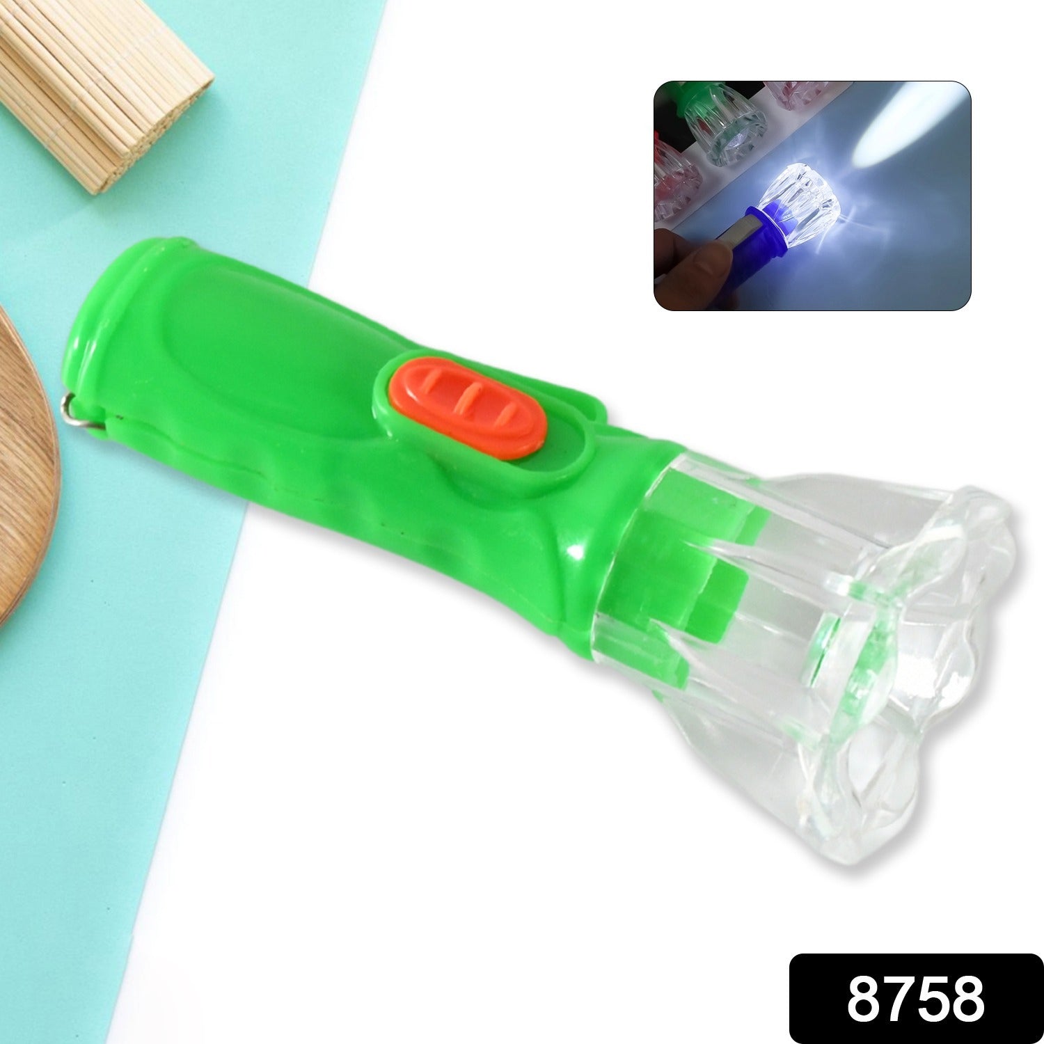 Small Plastic Torch for Kids, Plastic LED Flashlight Torch, Beautiful Attractive Good Gift Item, Pocket Torch for Kids (1 Pc) - infinityexculsivestore.com