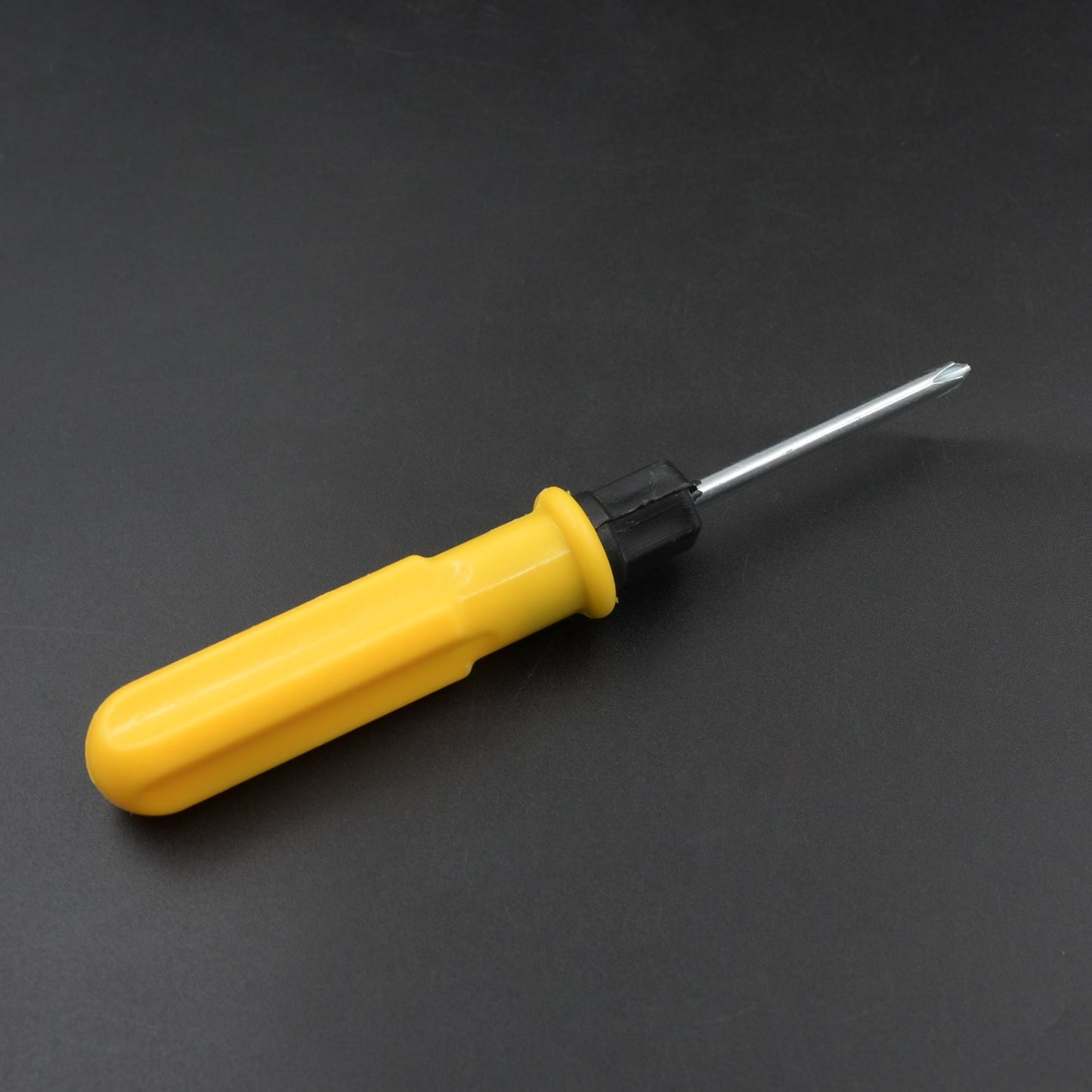Small Pocket Size 2 in 1 Slotted Cross Head Double Sided Flat Magnetic Screwdriver with PVC Plastic Coated Handle (1 Pc) - infinityexculsivestore.com