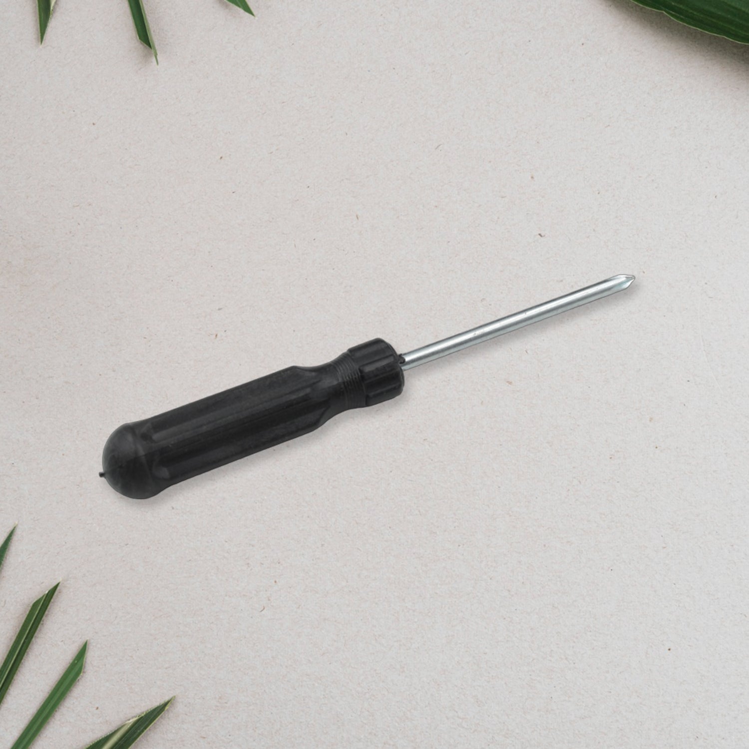 Small Pocket Size Slotted Cross Head Flat Magnetic Screwdriver, Small Slotted Screwdriver Flat Head with Black Handle for Small Appliances (1 Pc) - infinityexculsivestore.com