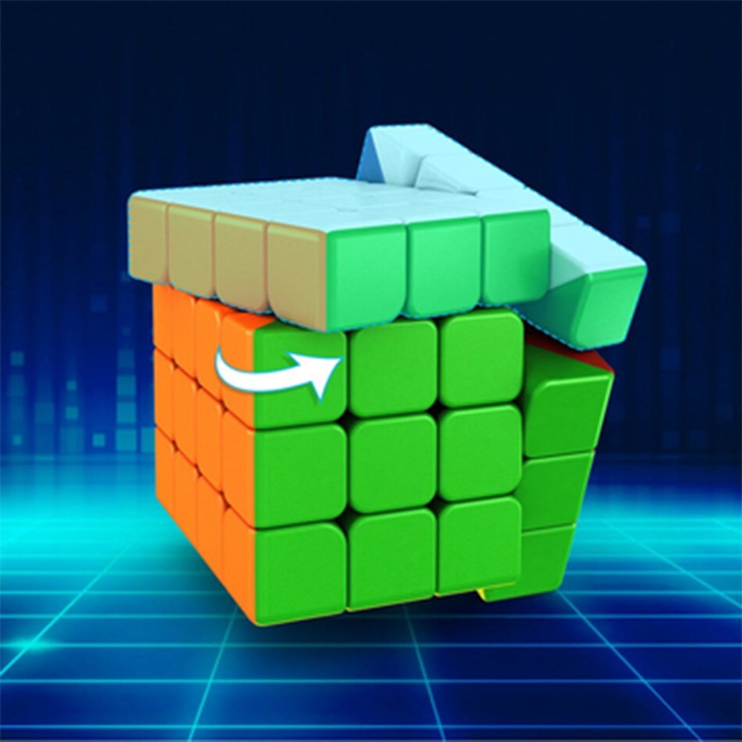 Small Puzzles Cubes 4×4×4 High Speed Sticker Less Magic Cube Game, Kids and Professionals Magic Cube Puzzle Toy, Pack of 1, 8+ Years - infinityexculsivestore.com