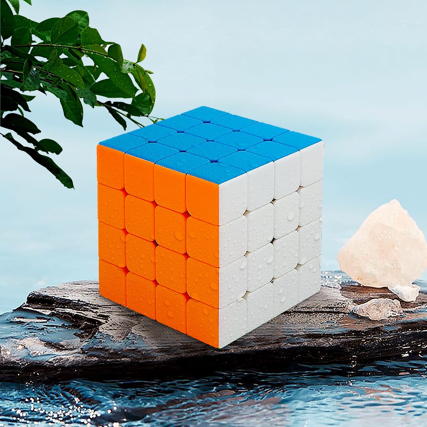 Small Puzzles Cubes 4×4×4 High Speed Sticker Less Magic Cube Game, Kids and Professionals Magic Cube Puzzle Toy, Pack of 1, 8+ Years - infinityexculsivestore.com