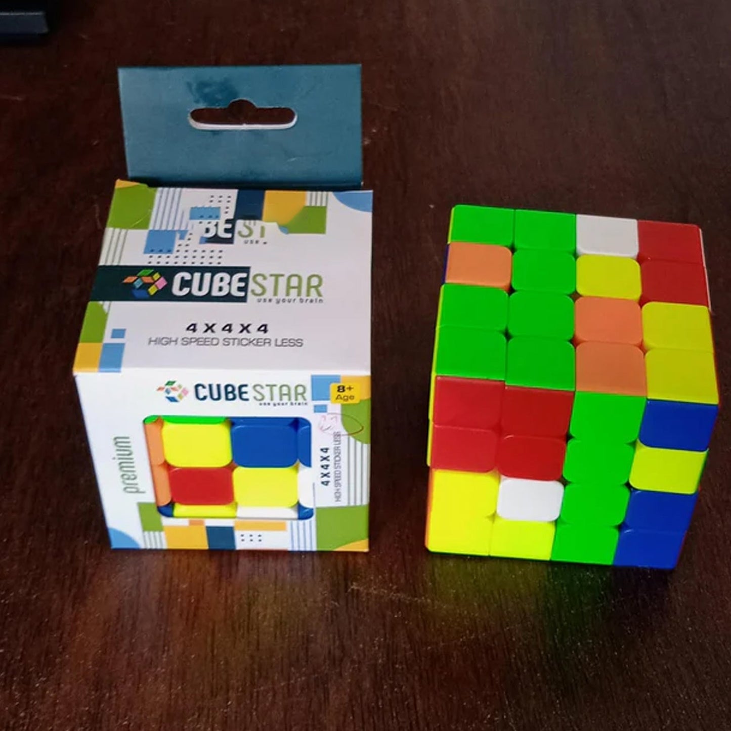 Small Puzzles Cubes 4×4×4 High Speed Sticker Less Magic Cube Game, Kids and Professionals Magic Cube Puzzle Toy, Pack of 1, 8+ Years - infinityexculsivestore.com