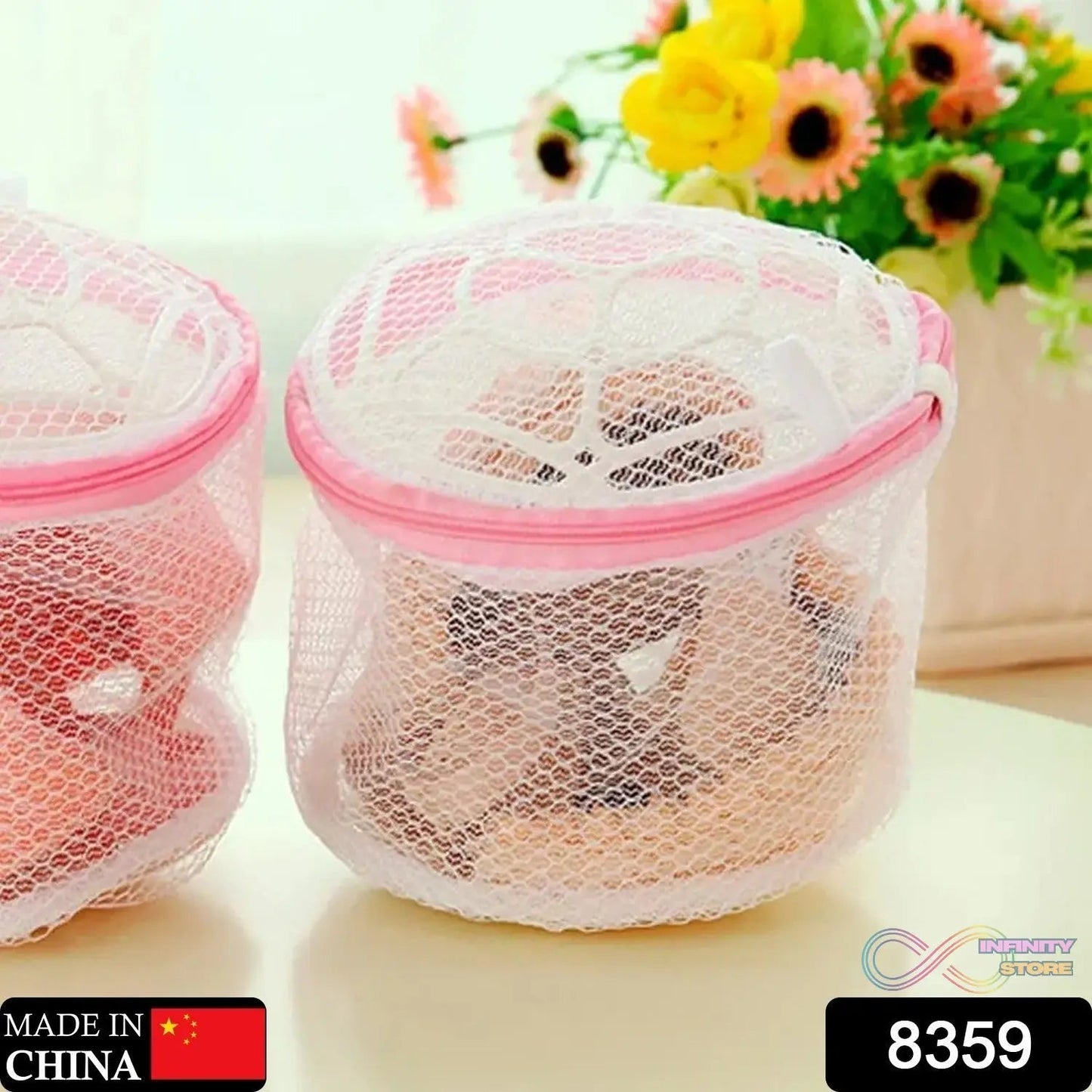 Small Round Laundry Bag (1 Pc): Ideal for Socks & Underwear - infinityexculsivestore.com