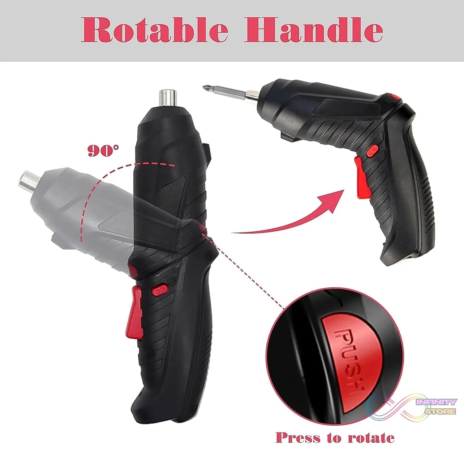 Small Screwdriver with LED Light, Screwdrivers Bit Set (48 Pcs Set) - infinityexculsivestore.com