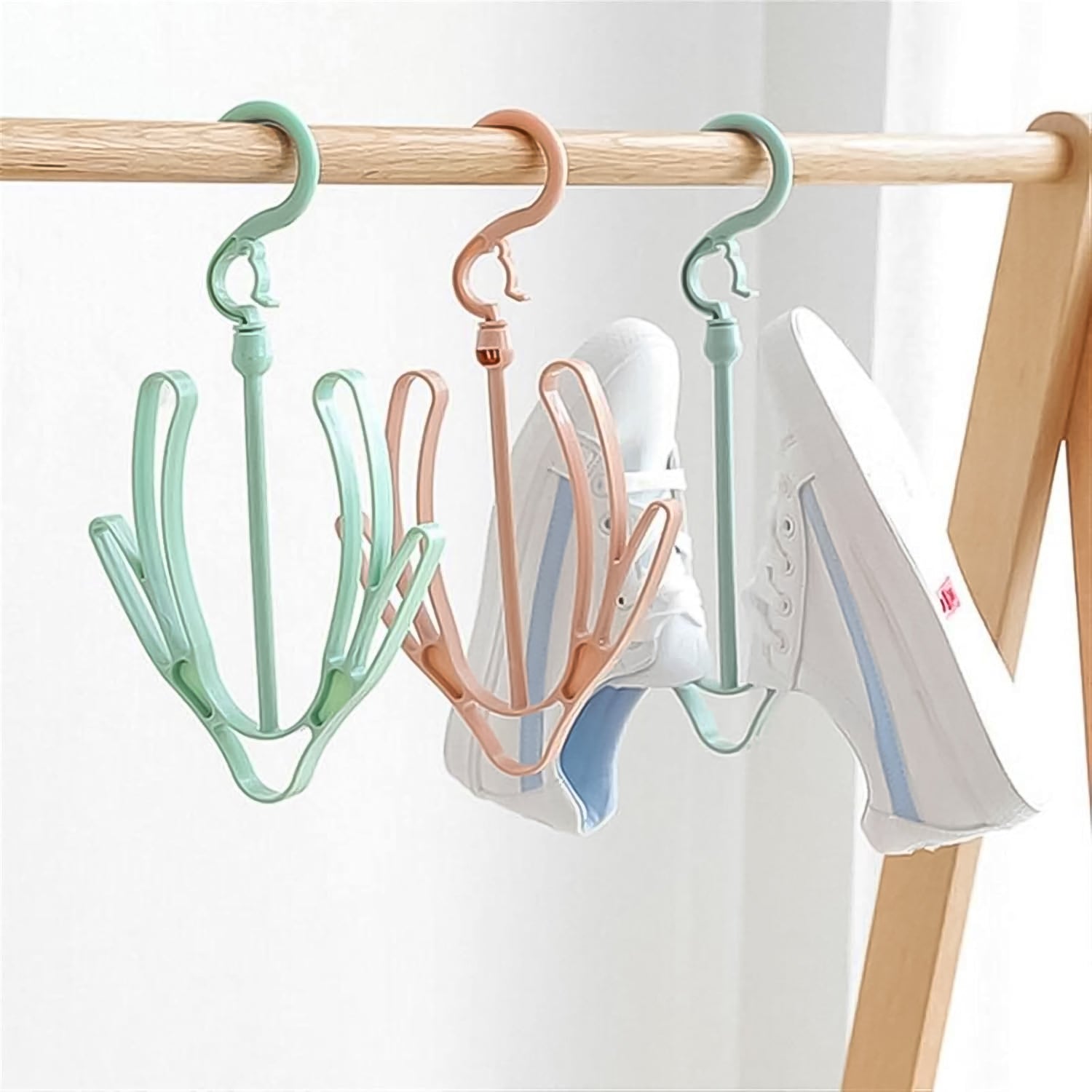 Small Shoes Drying Hanger, Rotatable Shoe Hanging Racks (1pc) - infinityexculsivestore.com