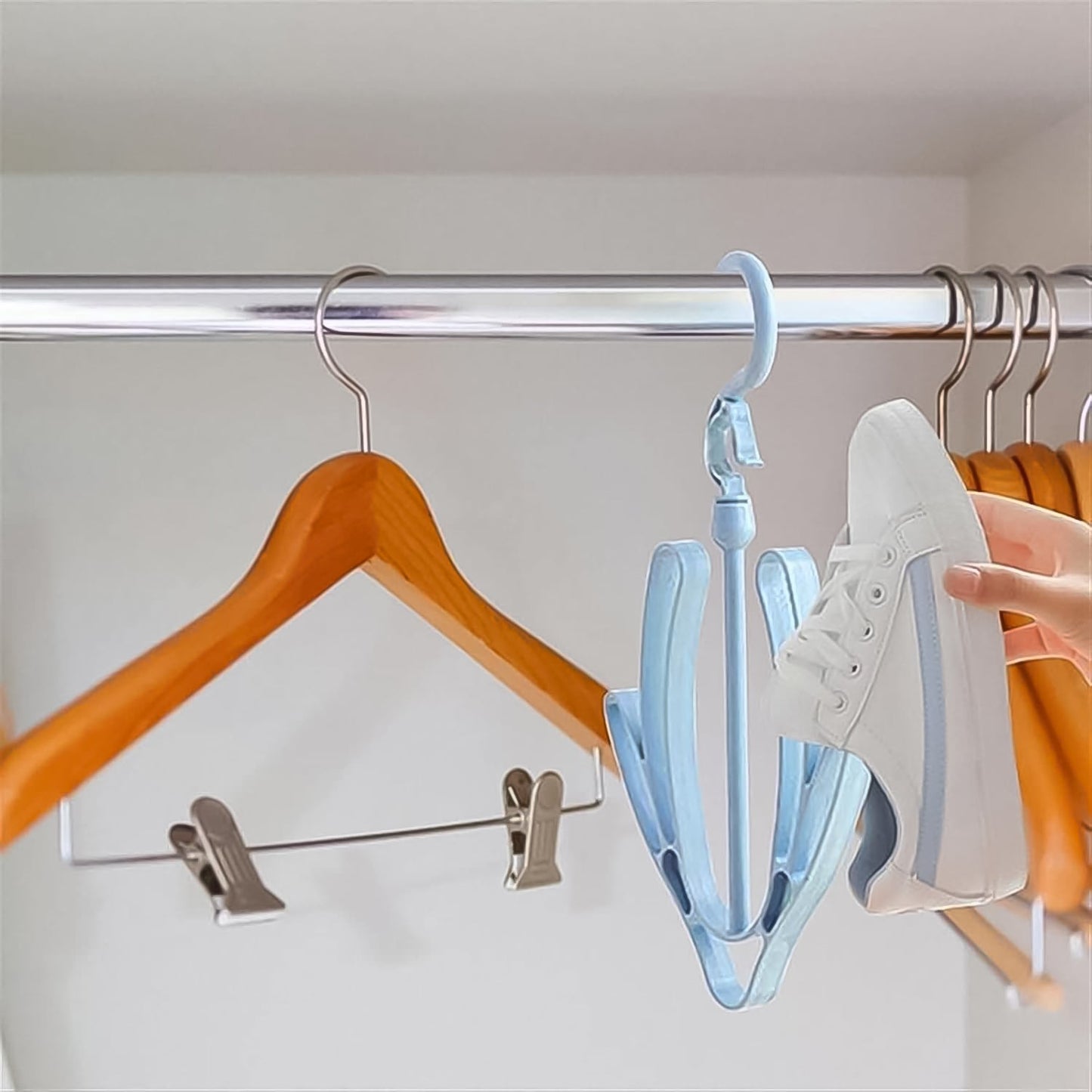Small Shoes Drying Hanger, Rotatable Shoe Hanging Racks (1pc) - infinityexculsivestore.com