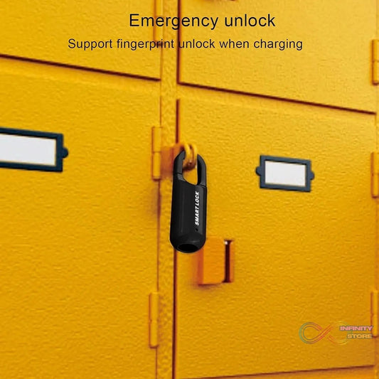Small USB Rechargeable Smart Fingerprint Padlock for Locker - infinityexculsivestore.com