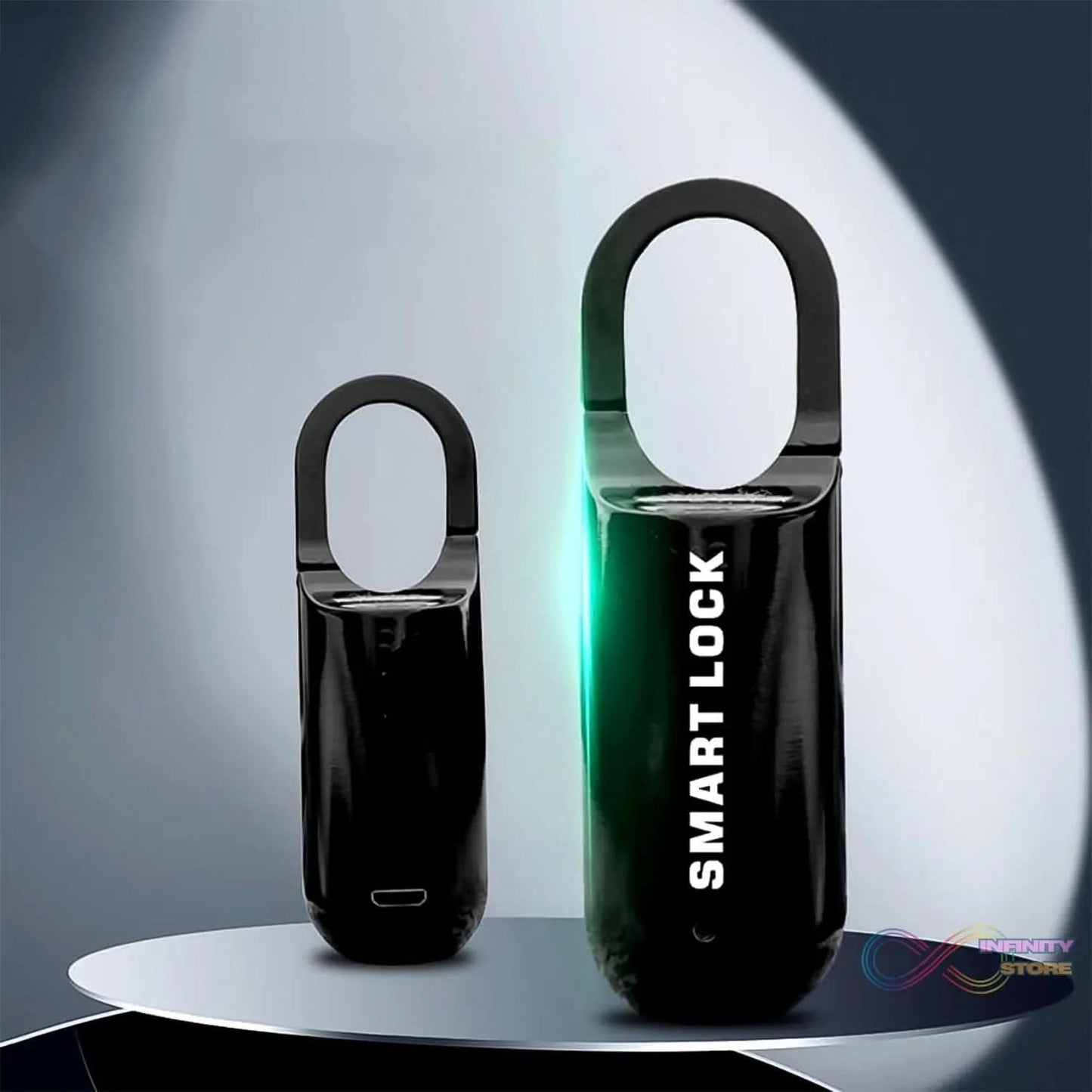 Small USB Rechargeable Smart Fingerprint Padlock for Locker - infinityexculsivestore.com