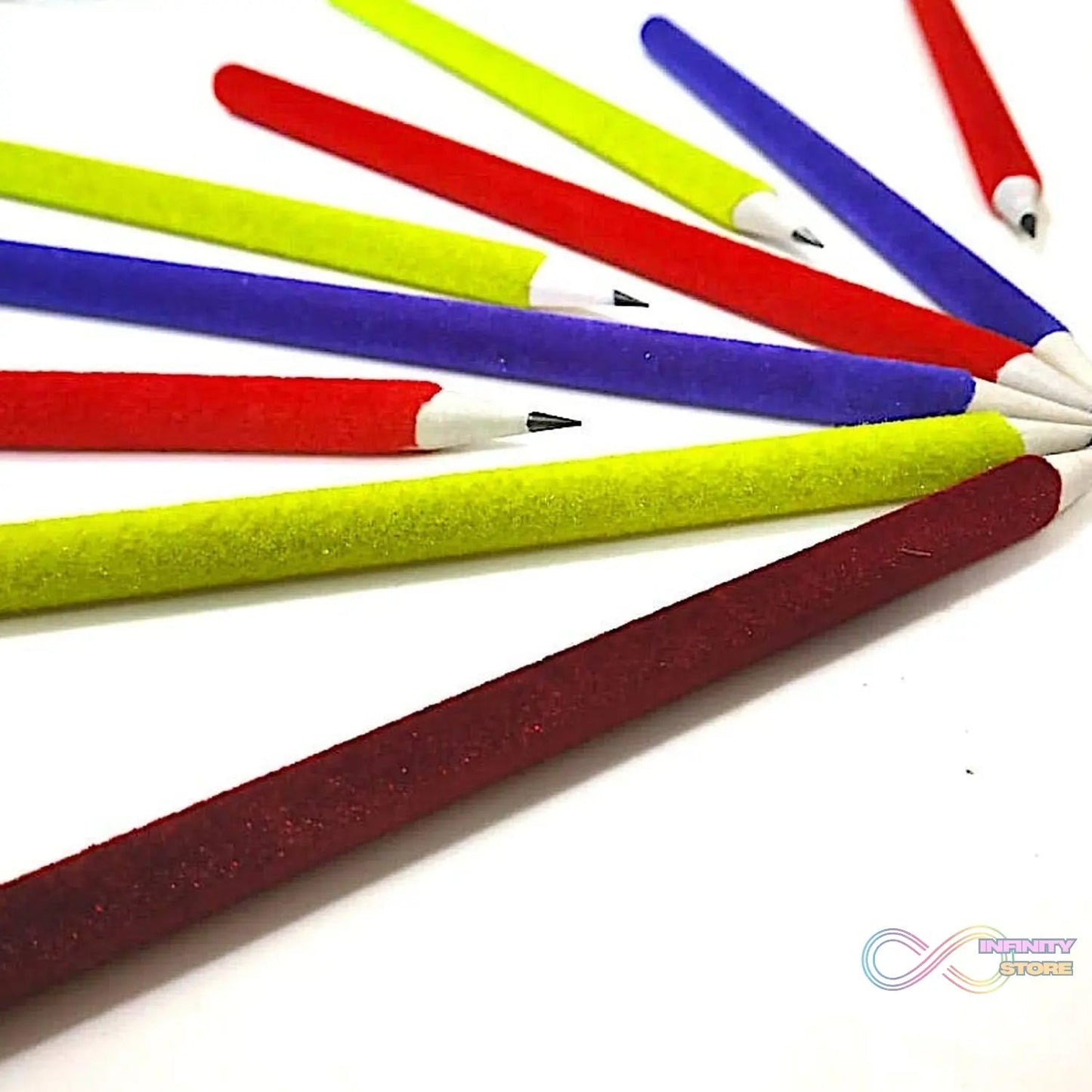 Small Velvet Pencil (1 Pc / Mix Color & Design) - infinityexculsivestore.com