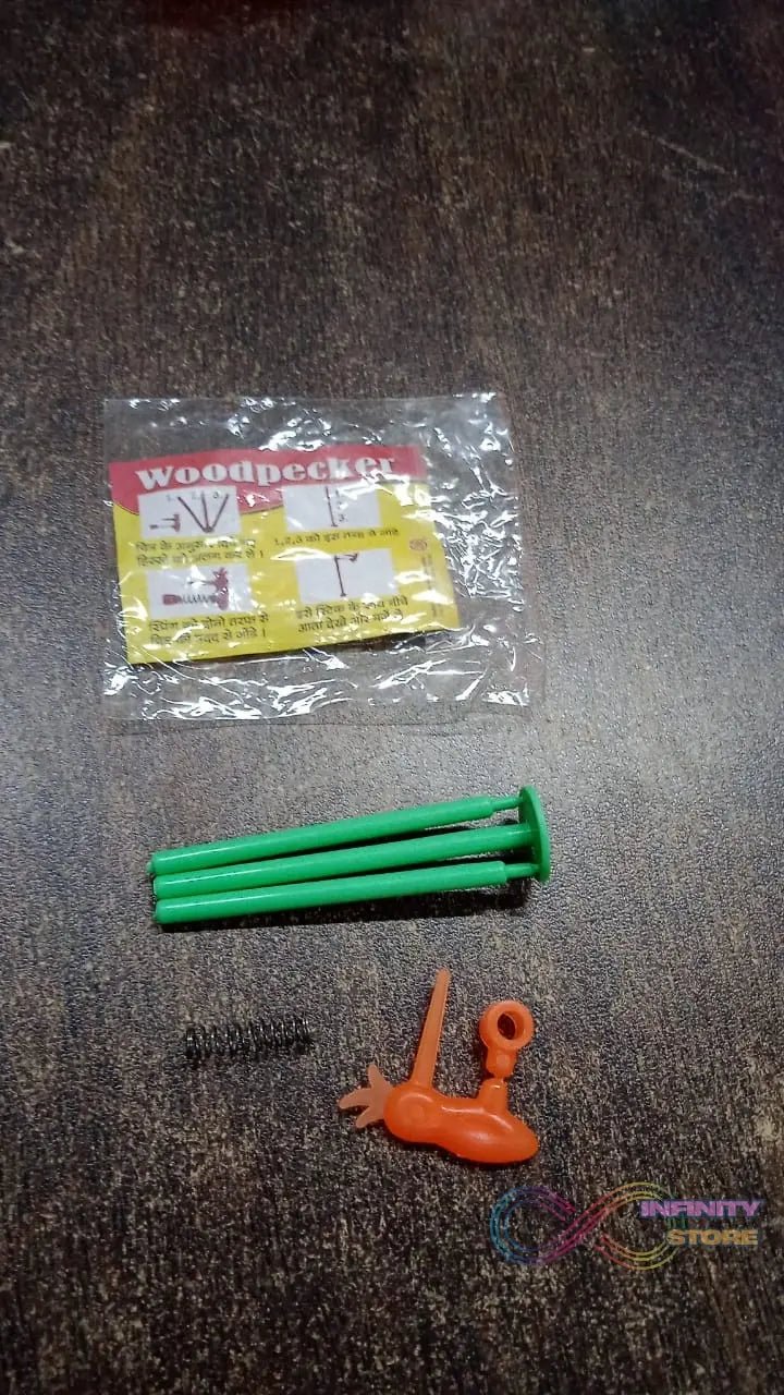Small Woodpecker Fun Toy (1 Pc / Mix Color & Design) - infinityexculsivestore.com