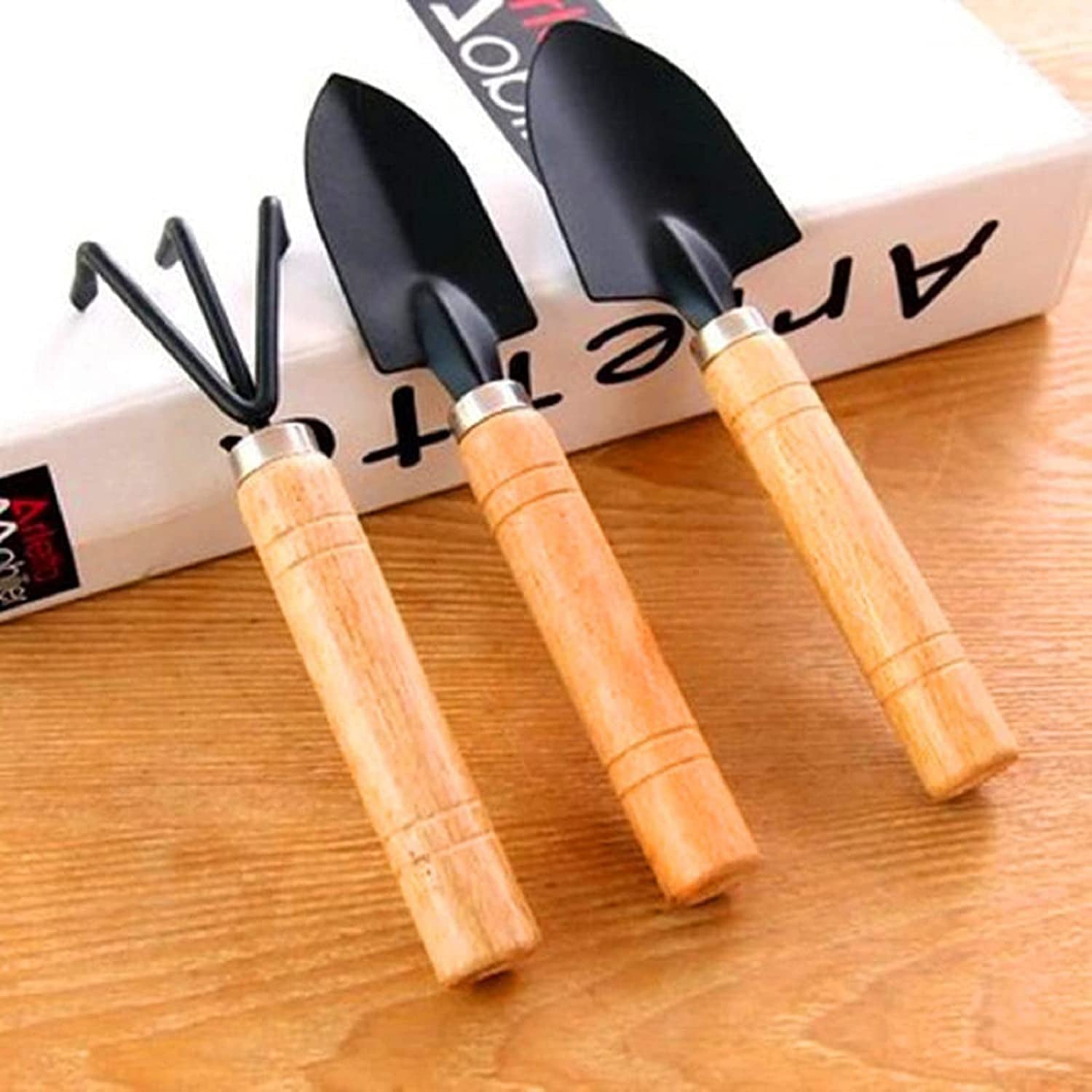 Small sized Hand Cultivator, Small Trowel, Garden Fork (Set of 3) - infinityexculsivestore.com