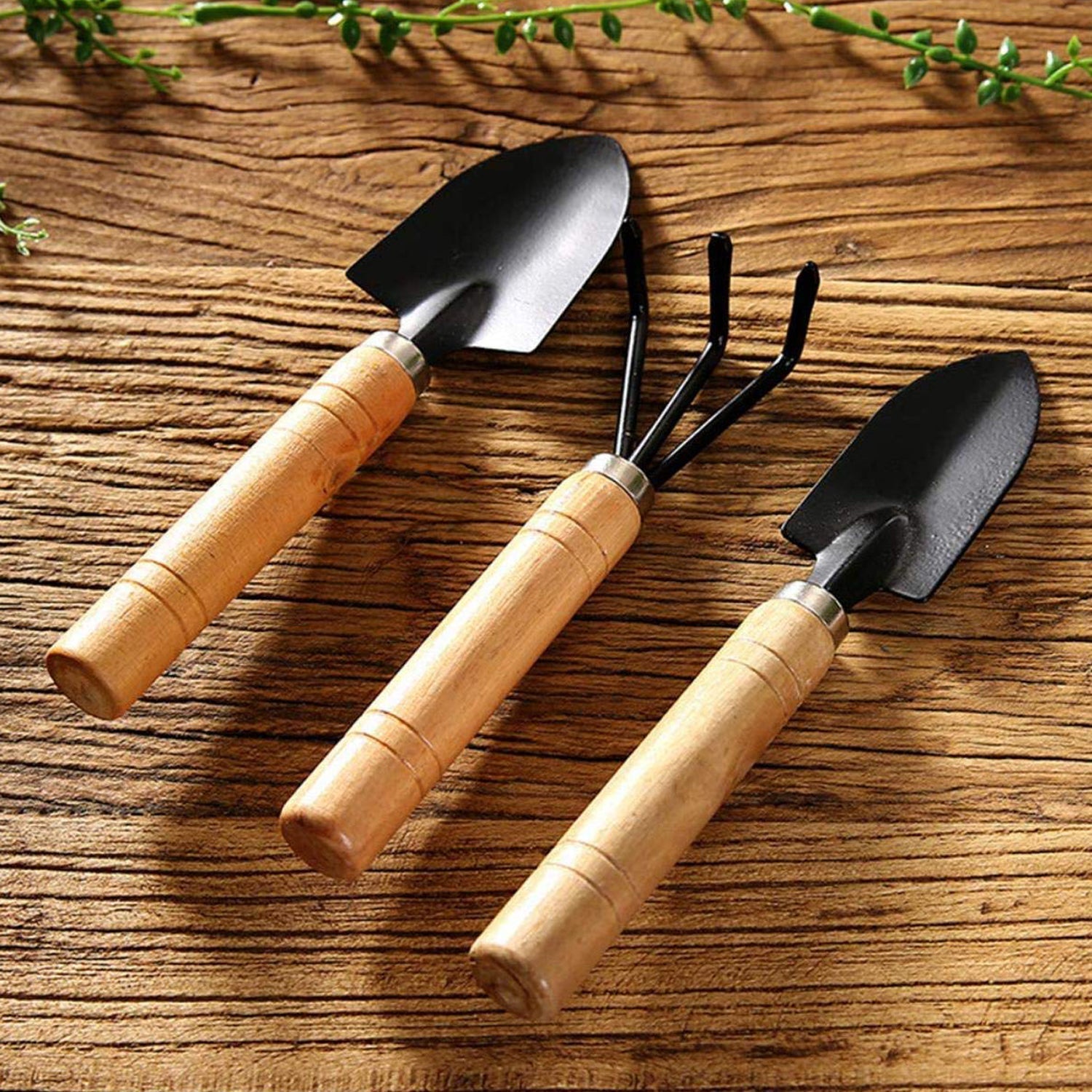 Small sized Hand Cultivator, Small Trowel, Garden Fork (Set of 3) - infinityexculsivestore.com