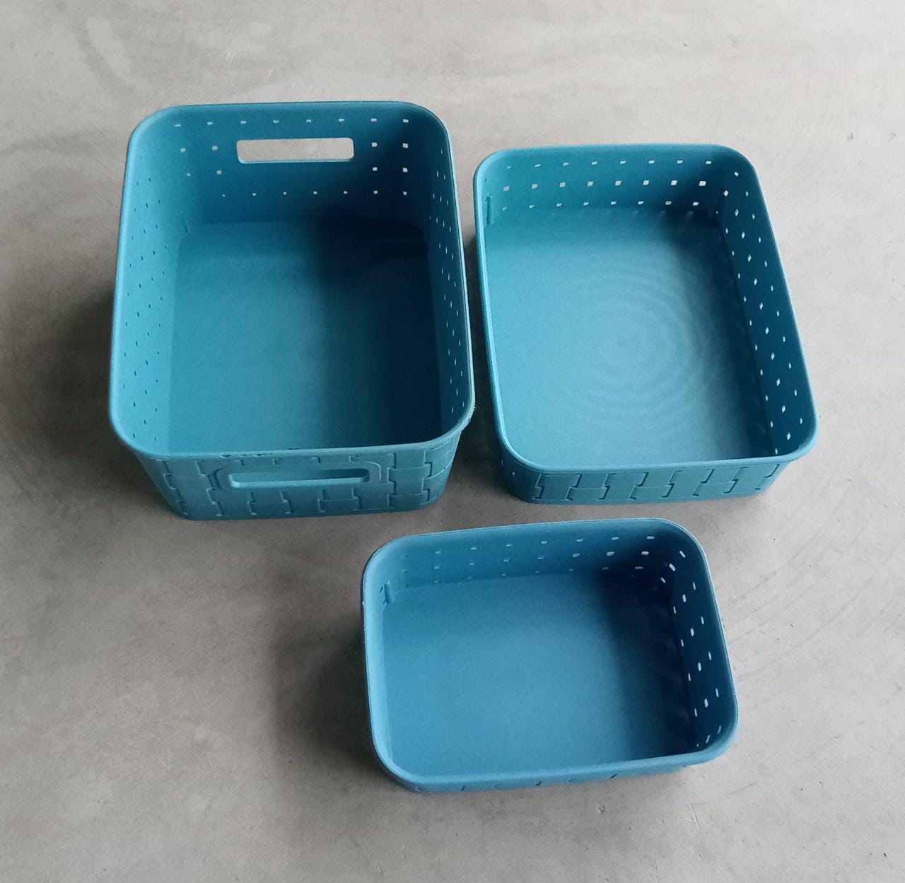 Smart Baskets for Storage(Set of 3) Sky Blue - infinityexculsivestore.com