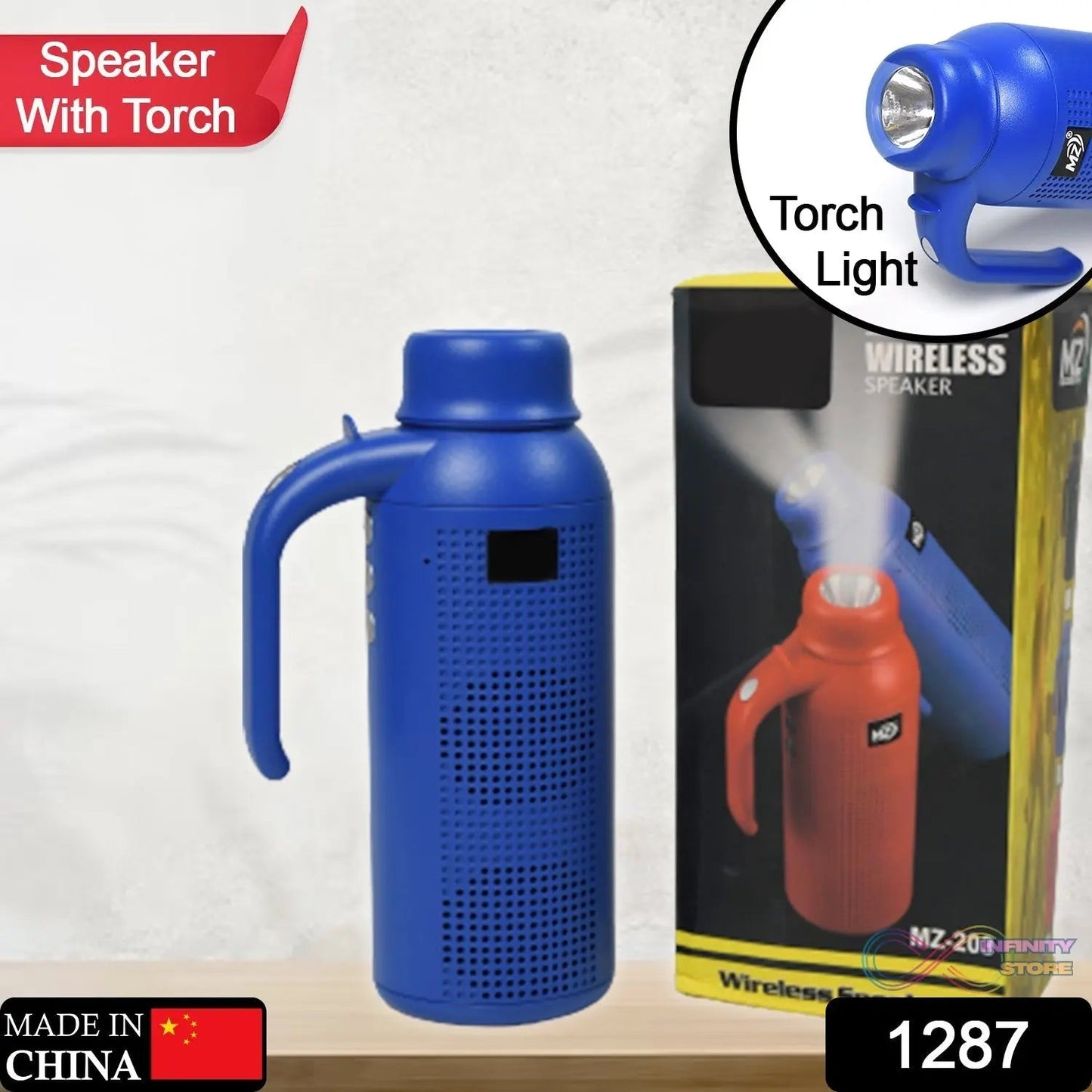Smart Bluetooth Speaker with Torch & Night Flashlight - infinityexculsivestore.com
