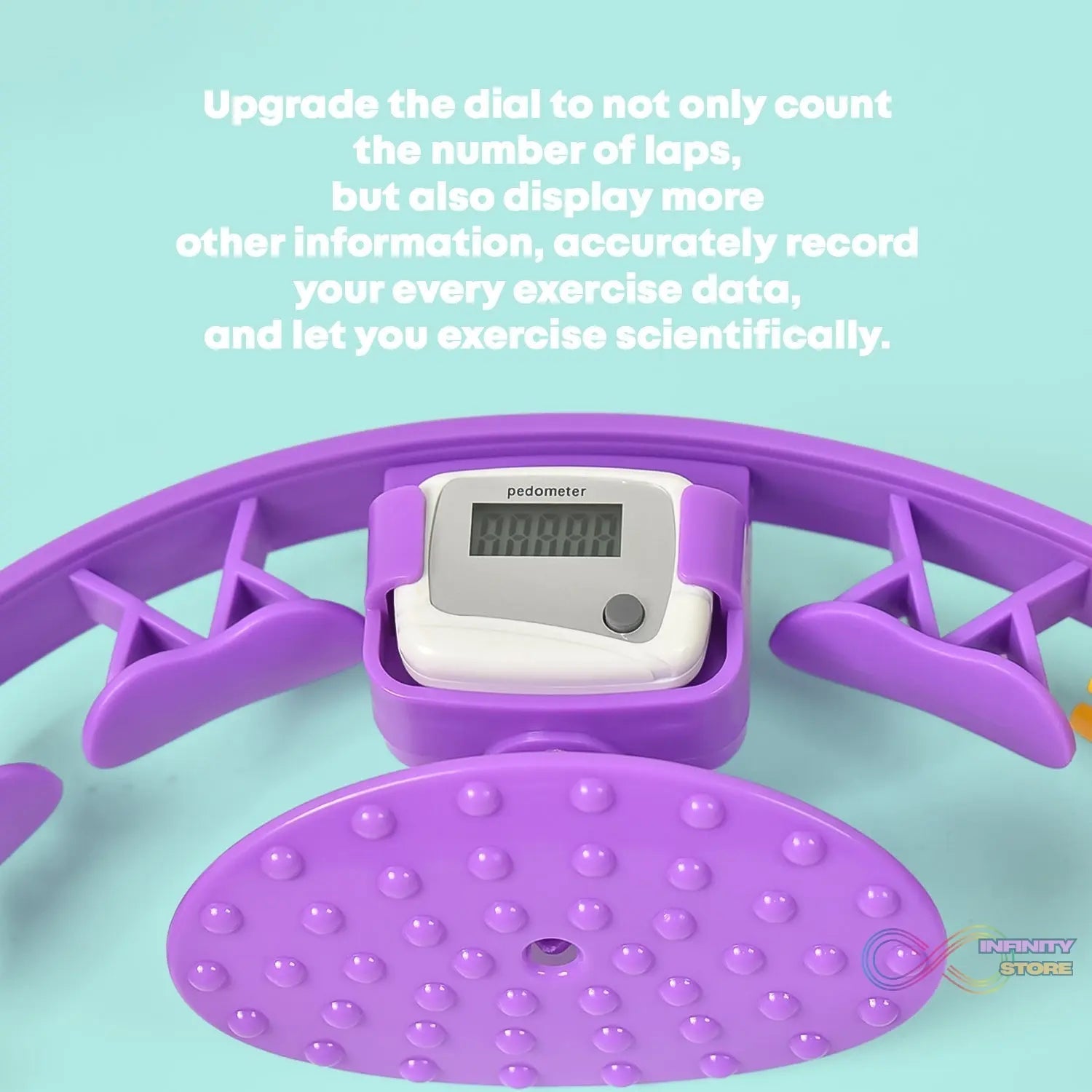 Smart Fitness Hula Hoops with Ball and Intelligent Counter (1 Pc / With Brown Box) - infinityexculsivestore.com