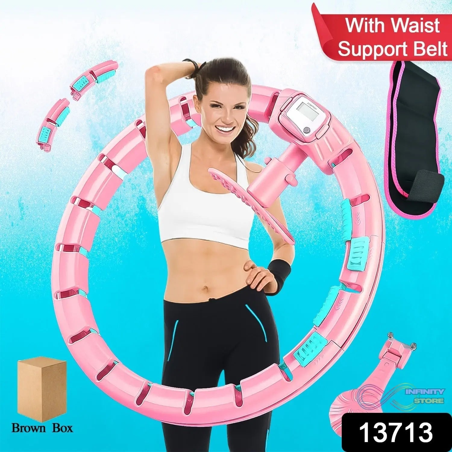 Smart Hula Hoops With Waist Support Belt (2 Pcs Set) - infinityexculsivestore.com