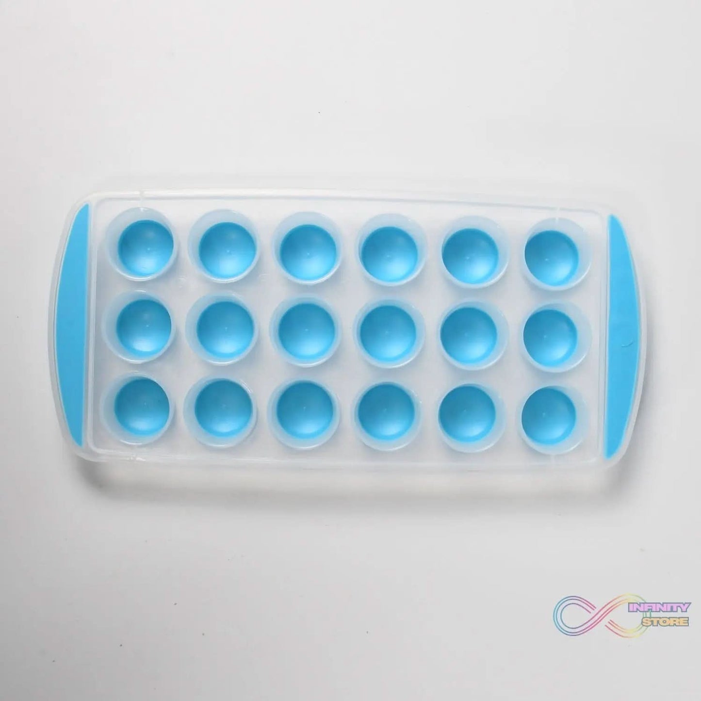 Smart Push Pop Out Round Shape Mini Ice Cube Trays with Flexible Silicone Bottom | Round Shape Silicone Chocolate Mold Maker Ice Cube Tray Freeze Mold - infinityexculsivestore.com
