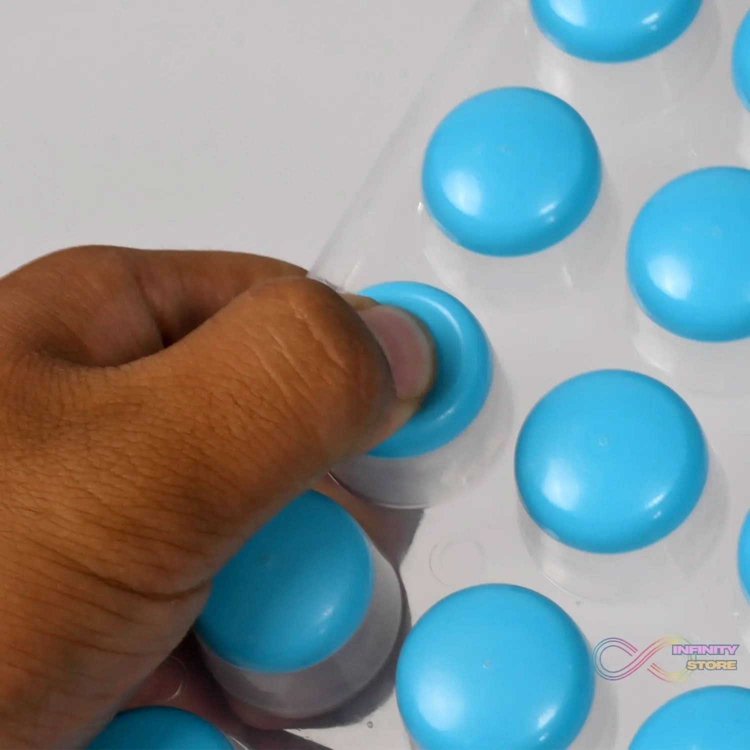 Smart Push Pop Out Round Shape Mini Ice Cube Trays with Flexible Silicone Bottom | Round Shape Silicone Chocolate Mold Maker Ice Cube Tray Freeze Mold - infinityexculsivestore.com