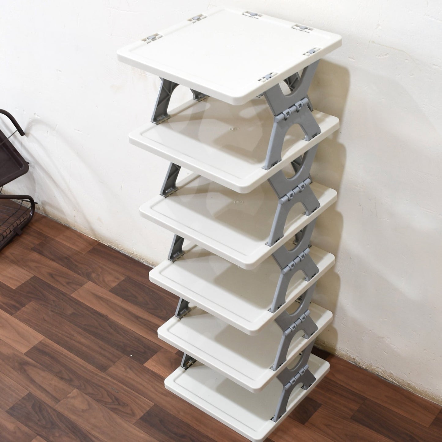 Smart Shoe Rack with 6 Layer Shoes Stand Multifunctional Entryway Foldable & Collapsible Door Shoe Rack - infinityexculsivestore.com