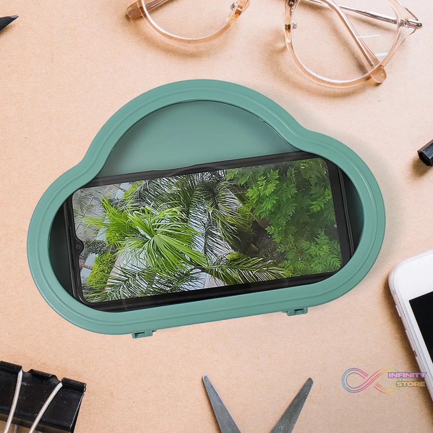 Smartphone / Mobile Stand, Waterproof Case, Smartphone Stand Case (1 Pc / Green colour) - infinityexculsivestore.com