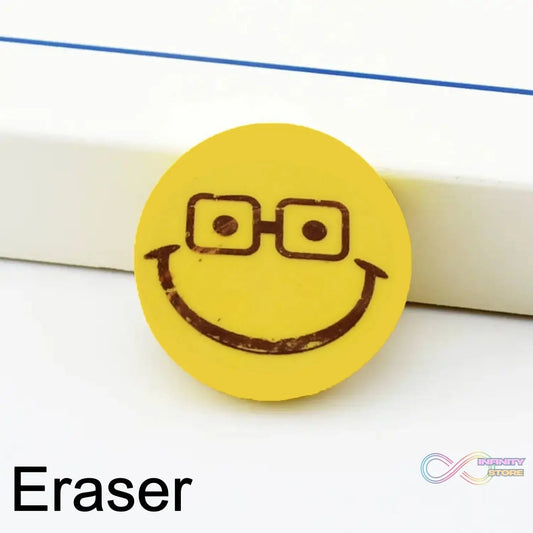Smiley Design Eraser (1 Pc / Mix Design) - infinityexculsivestore.com