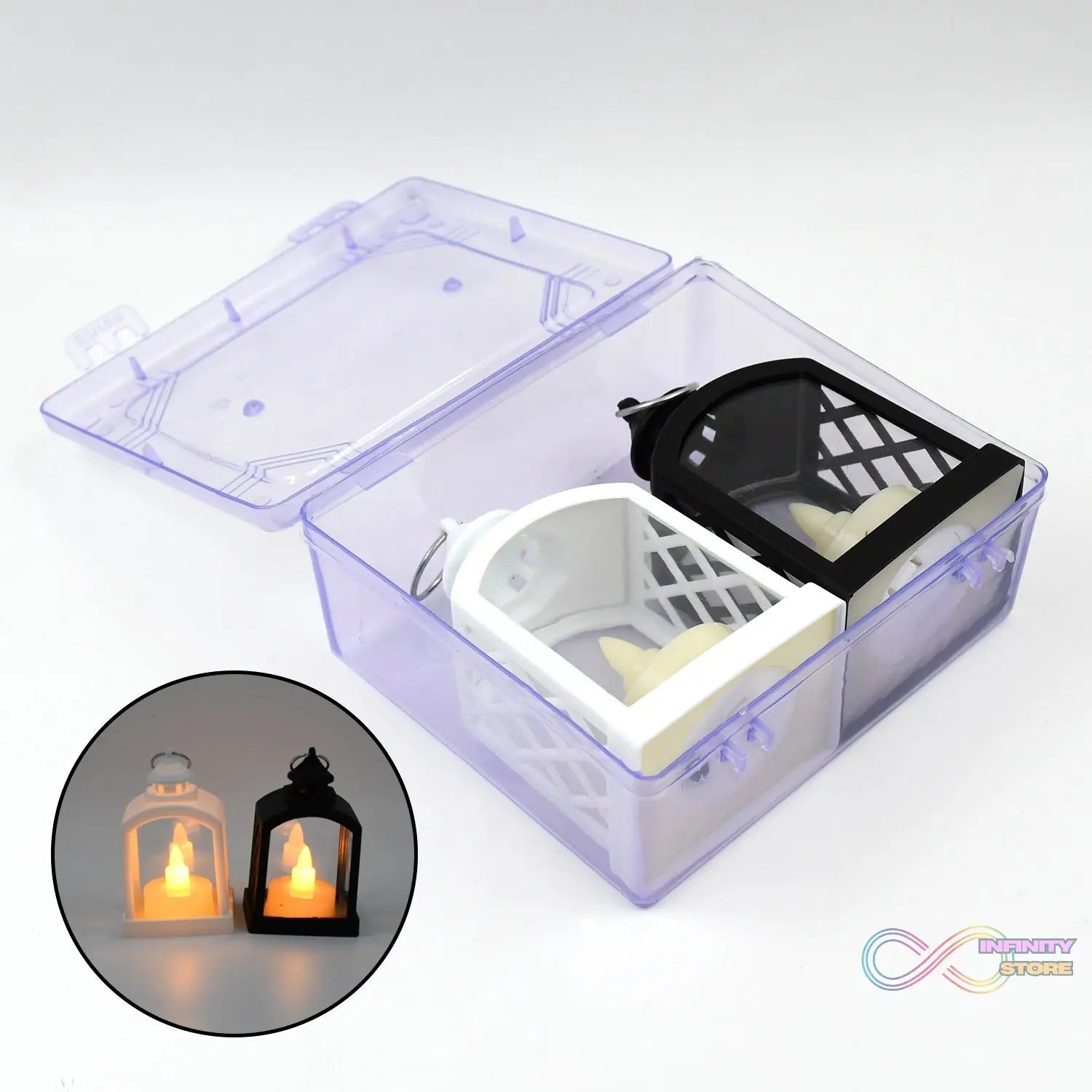 Smokeless Led Light Lantern Lamp (2 Pc) - infinityexculsivestore.com