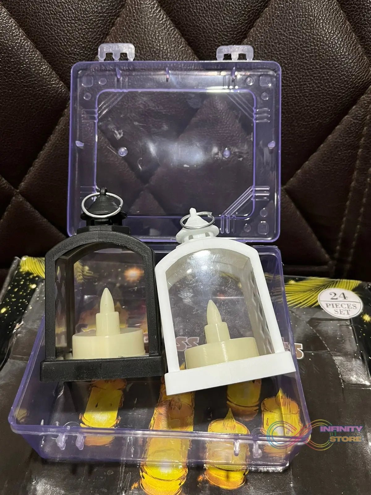 Smokeless Led Light Lantern Lamp (2 Pc) - infinityexculsivestore.com