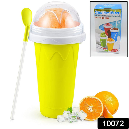 Smoothies Maker Cup, Magic Quick Frozen Smoothies Cup Cooling Cup Double Layer Squeeze Cup Slushy Maker (1 Pc) - infinityexculsivestore.com