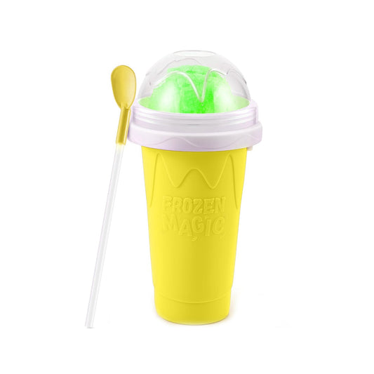 Smoothies Maker Cup, Magic Quick Frozen Smoothies Cup Cooling Cup Double Layer Squeeze Cup Slushy Maker (1 Pc) - infinityexculsivestore.com