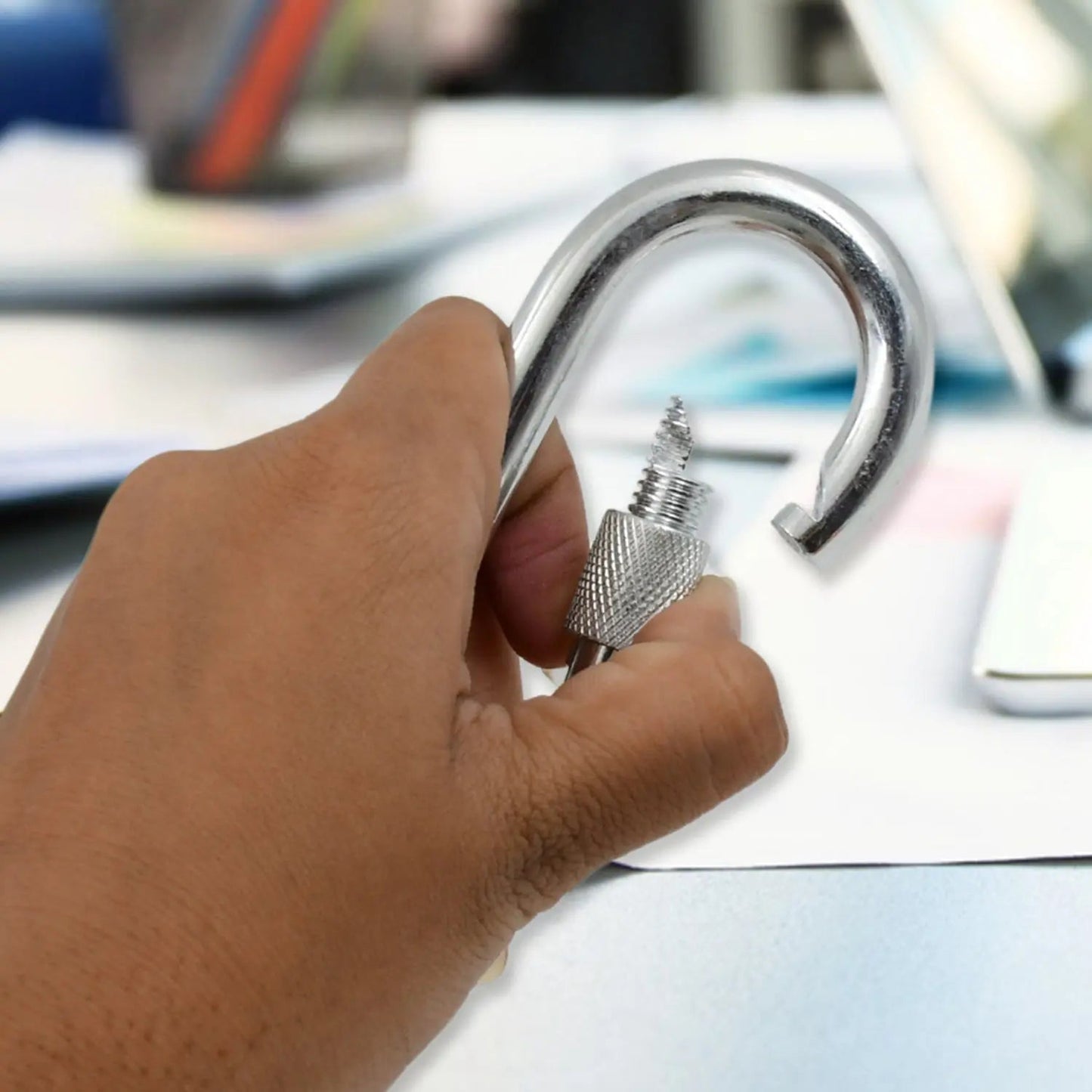 Snap Hook With Screw - Stainless Steel Snap Hook Clip Heavy Duty, Carabiner Clip (10×100 MM / 1 Pc) - infinityexculsivestore.com
