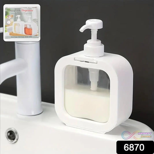 Snap sink Dispenser Plastic Clear Empty Pump Lotion Bottles (1 Set) - infinityexculsivestore.com